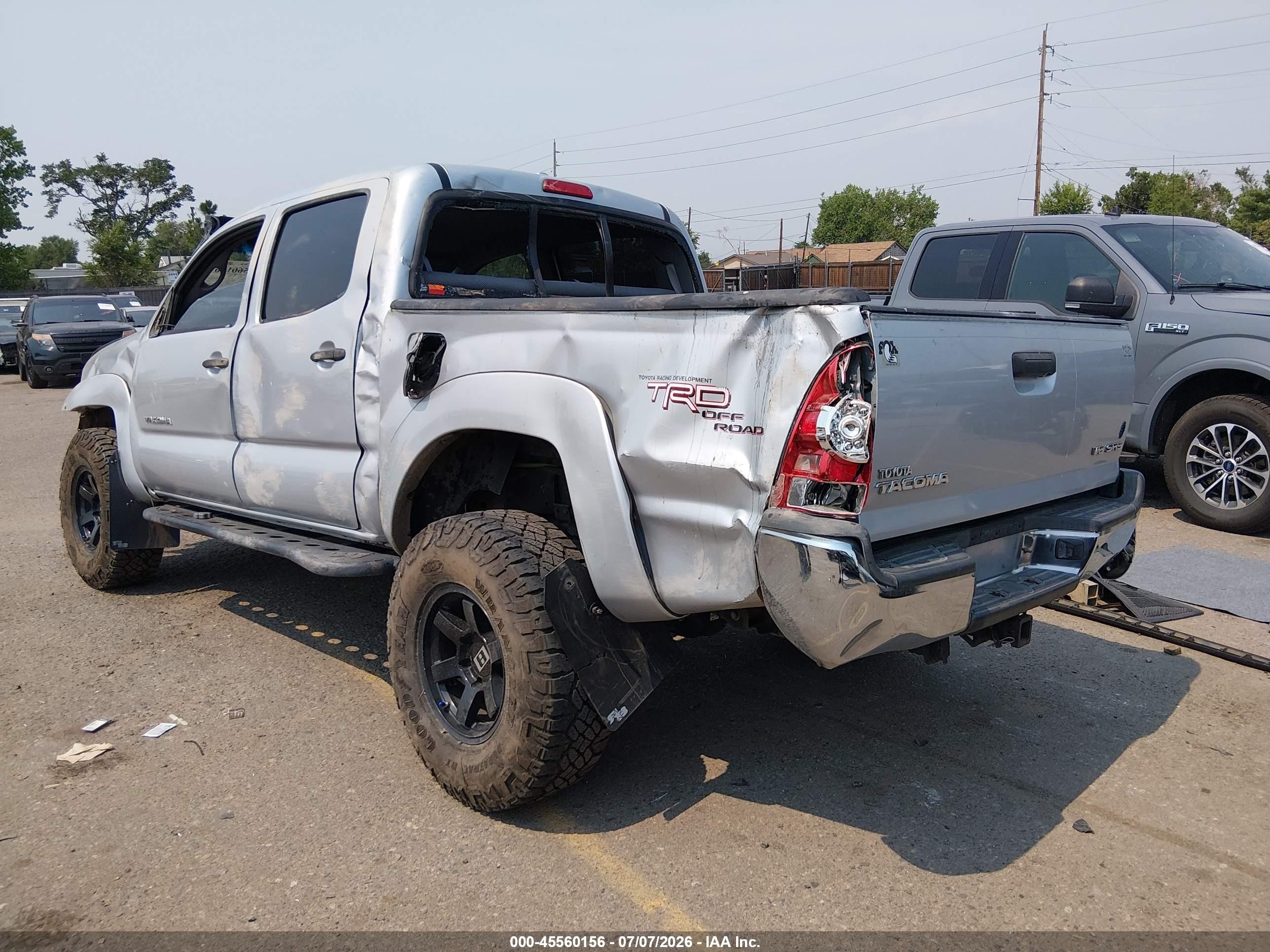 2010 Toyota Tacoma Base V6 Silver vin: 3TMLU4EN0AM038128