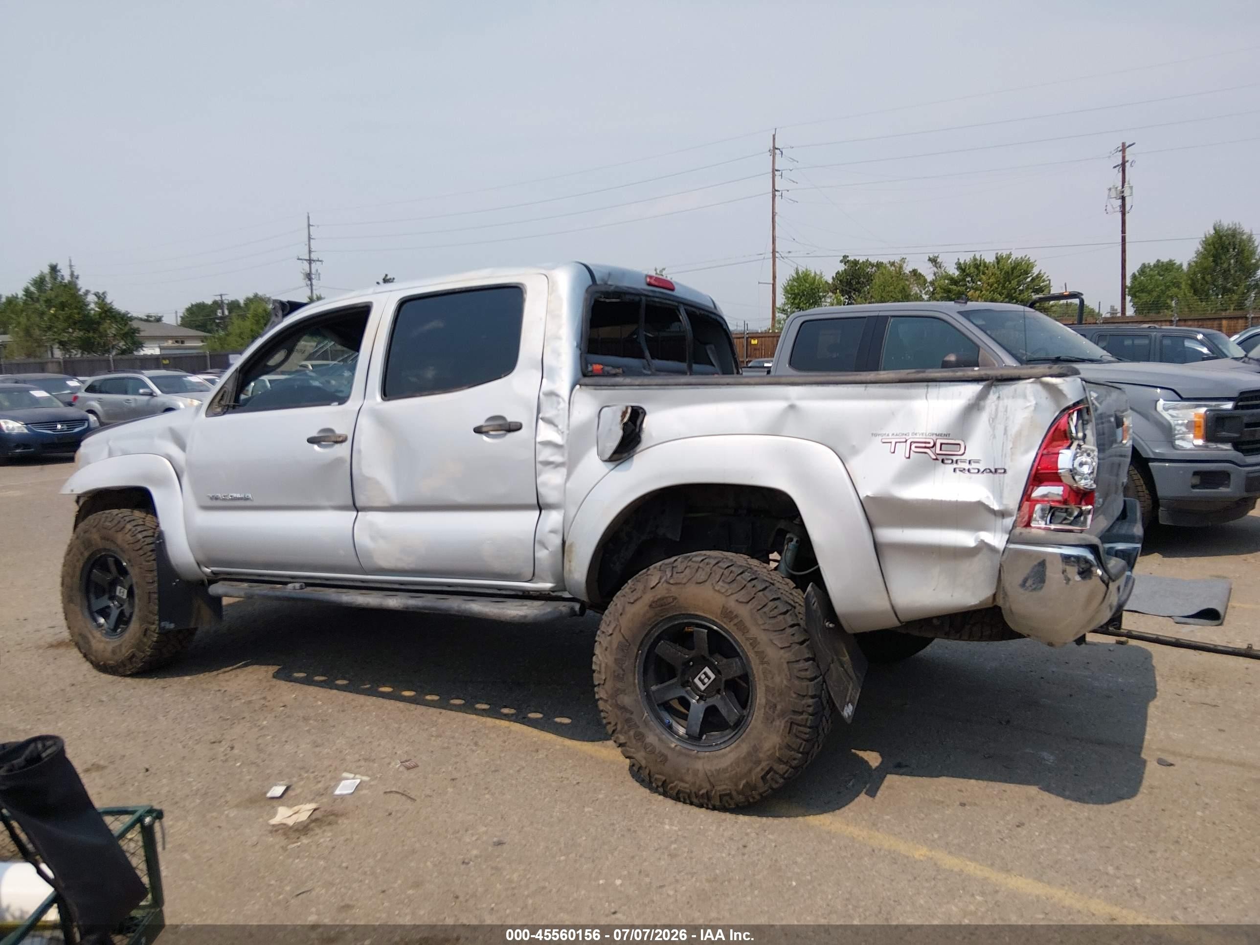 2010 Toyota Tacoma Base V6 Silver vin: 3TMLU4EN0AM038128