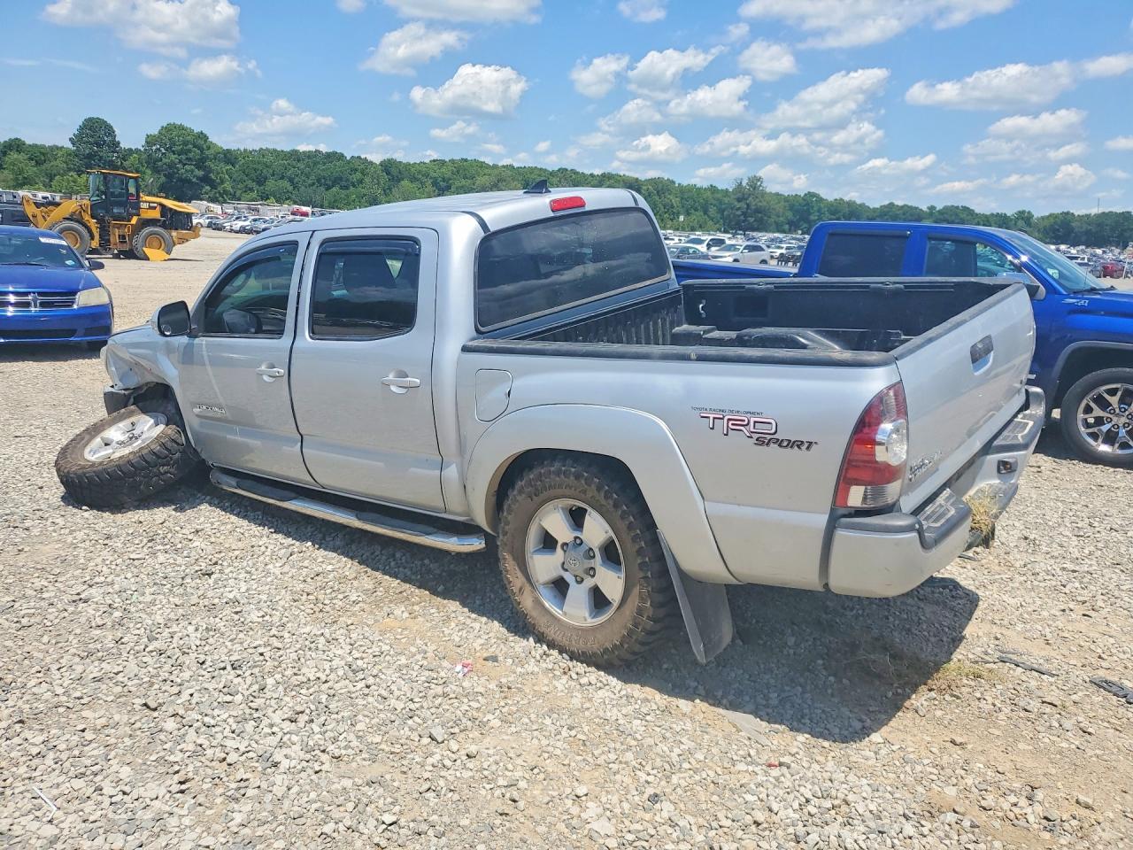 2012 Toyota Tacoma Double Cab Серебряный vin: 3TMLU4EN0CM084576