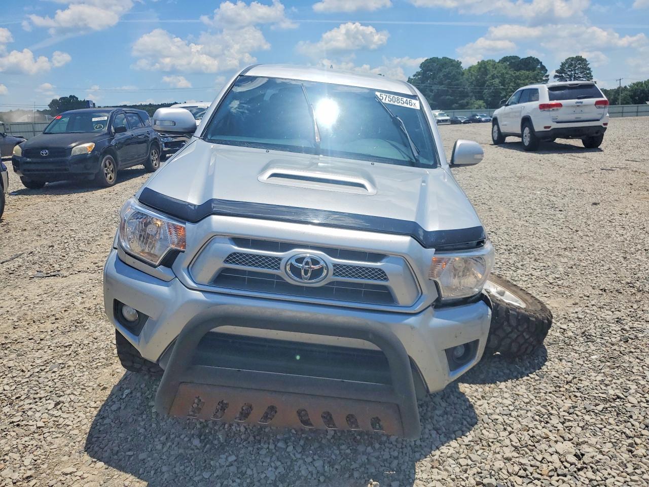 2012 Toyota Tacoma Double Cab Серебряный vin: 3TMLU4EN0CM084576