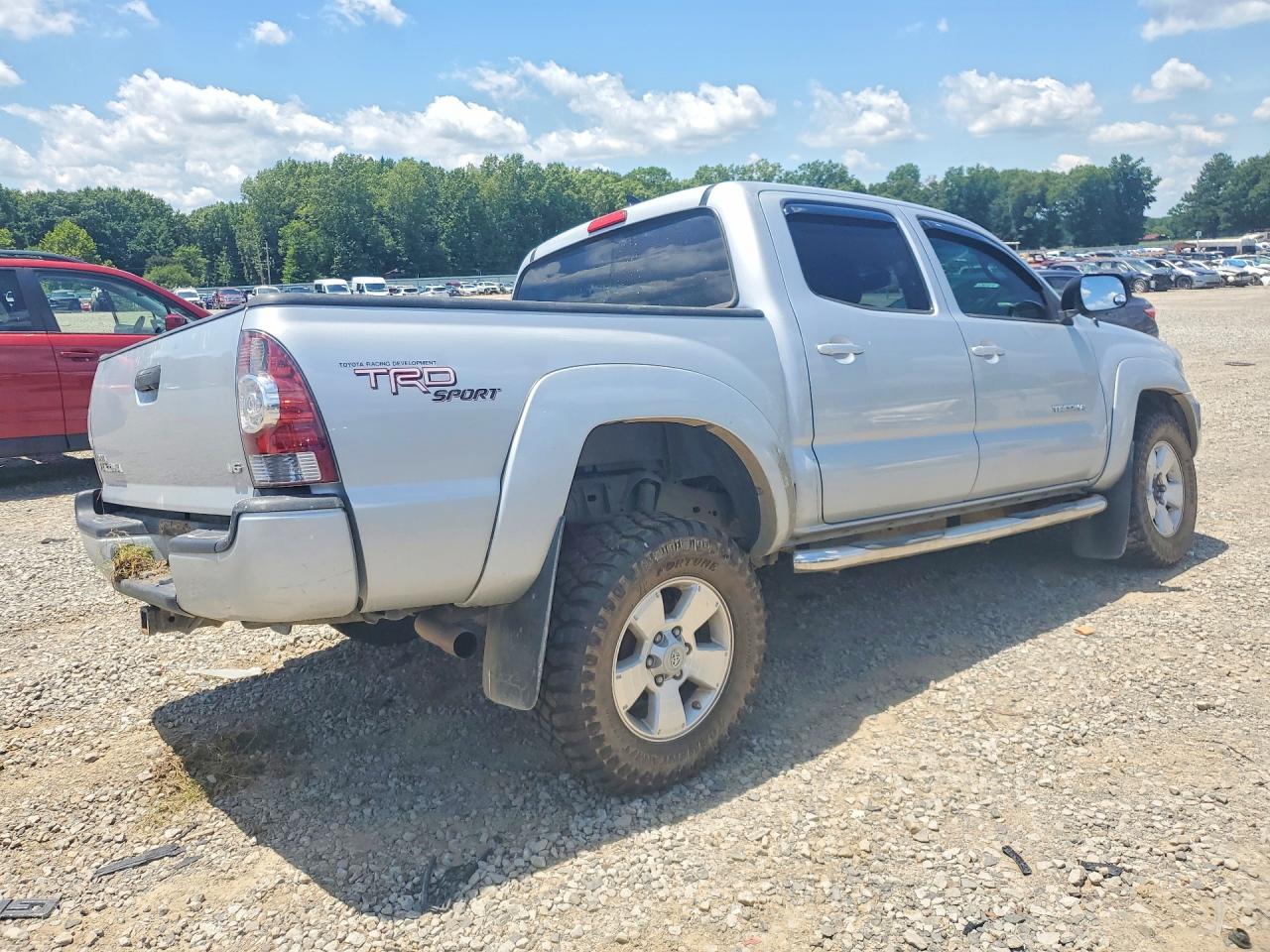 2012 Toyota Tacoma Double Cab Серебряный vin: 3TMLU4EN0CM084576
