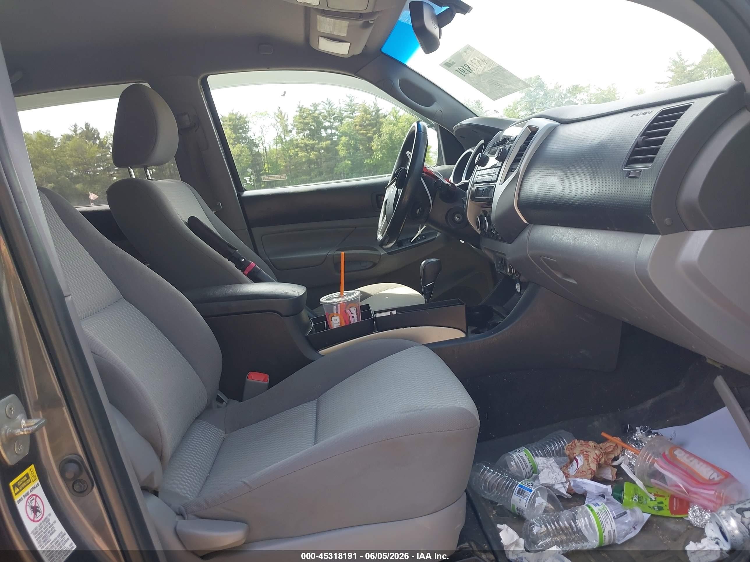 2012 Toyota Tacoma Base V6 Gray vin: 3TMLU4EN0CM088983