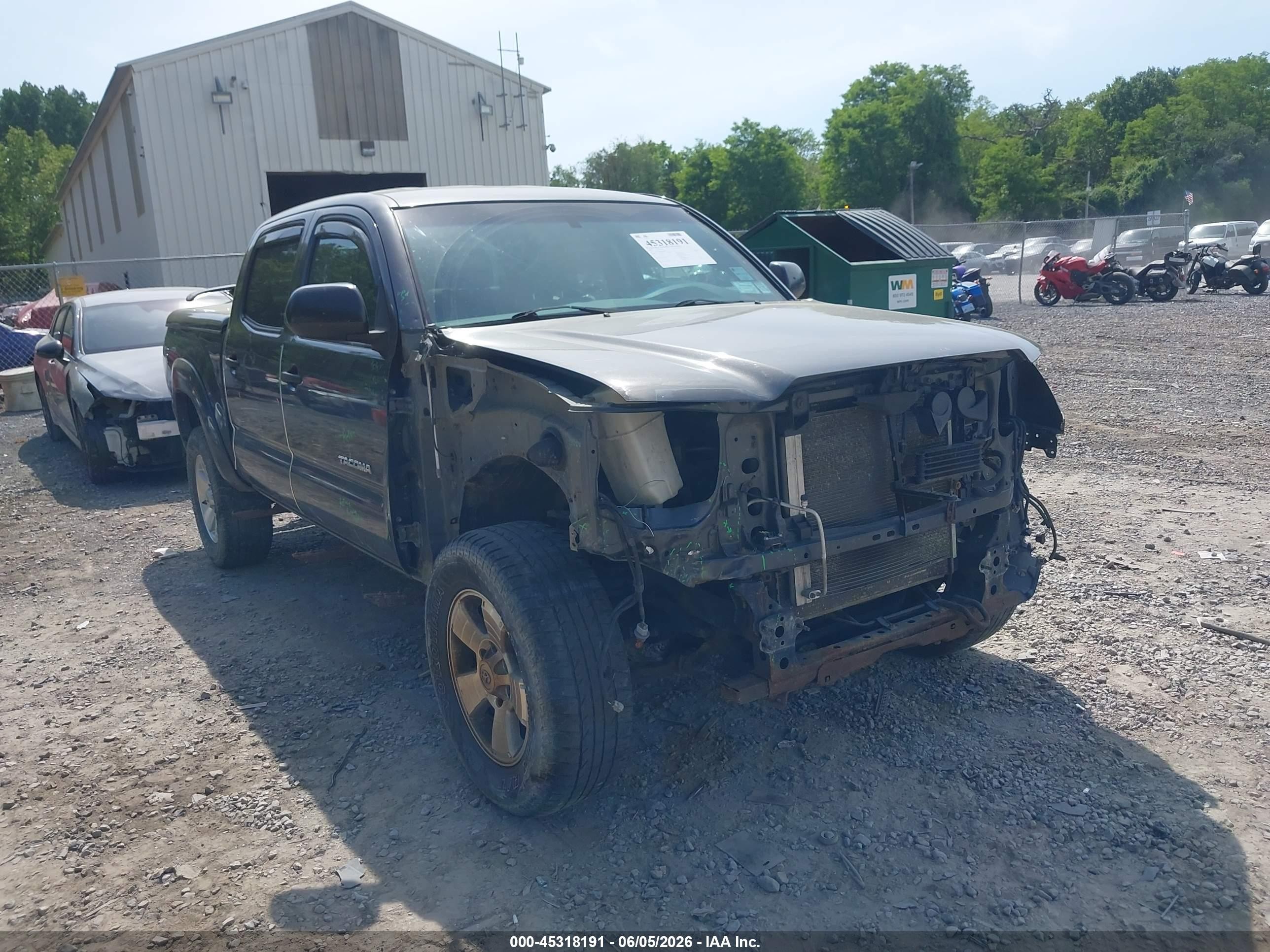 2012 Toyota Tacoma Base V6 Gray vin: 3TMLU4EN0CM088983