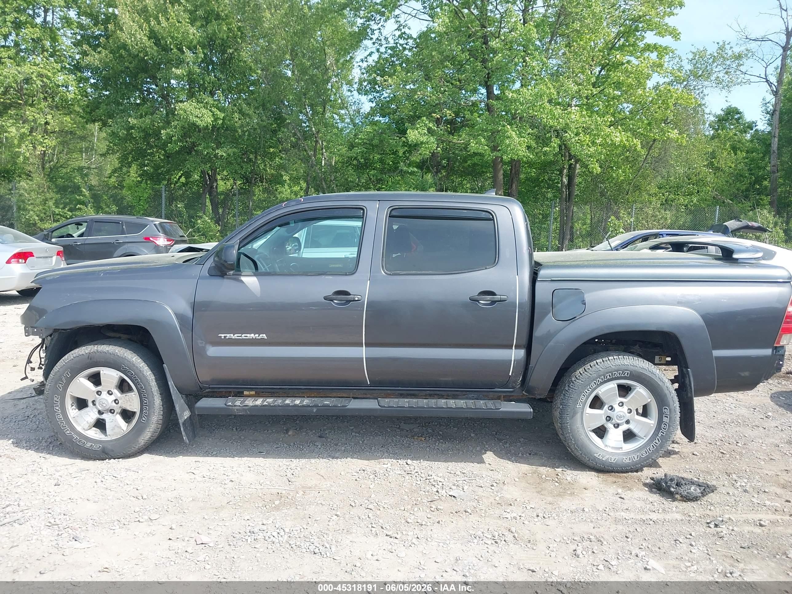 2012 Toyota Tacoma Base V6 Gray vin: 3TMLU4EN0CM088983