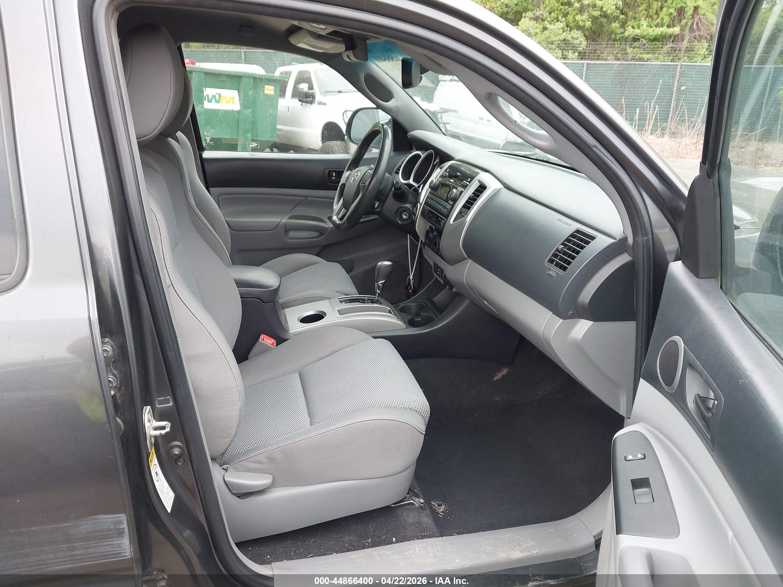 2012 Toyota Tacoma Base V6 Black vin: 3TMLU4EN0CM098574