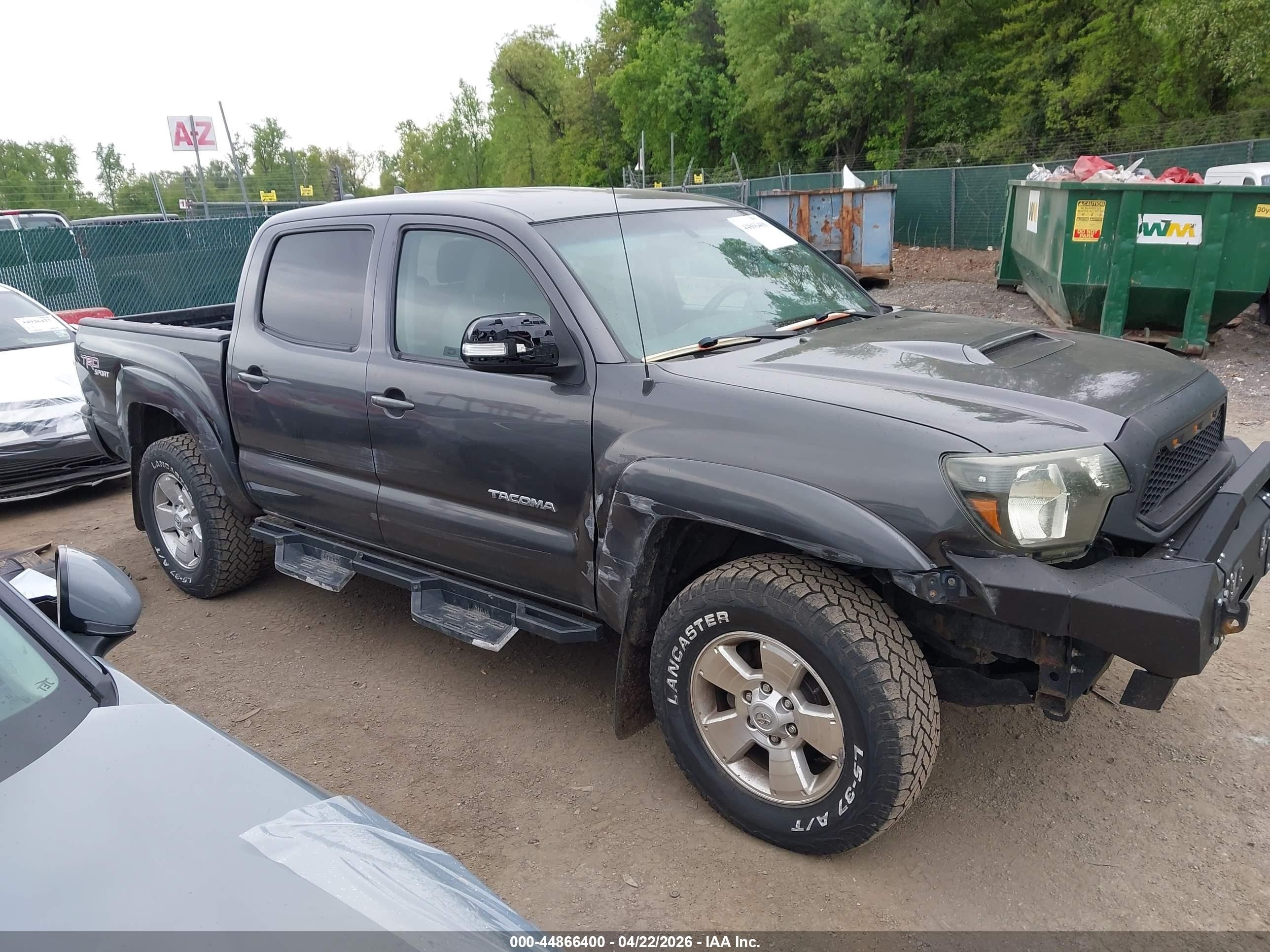 2012 Toyota Tacoma Base V6 Black vin: 3TMLU4EN0CM098574