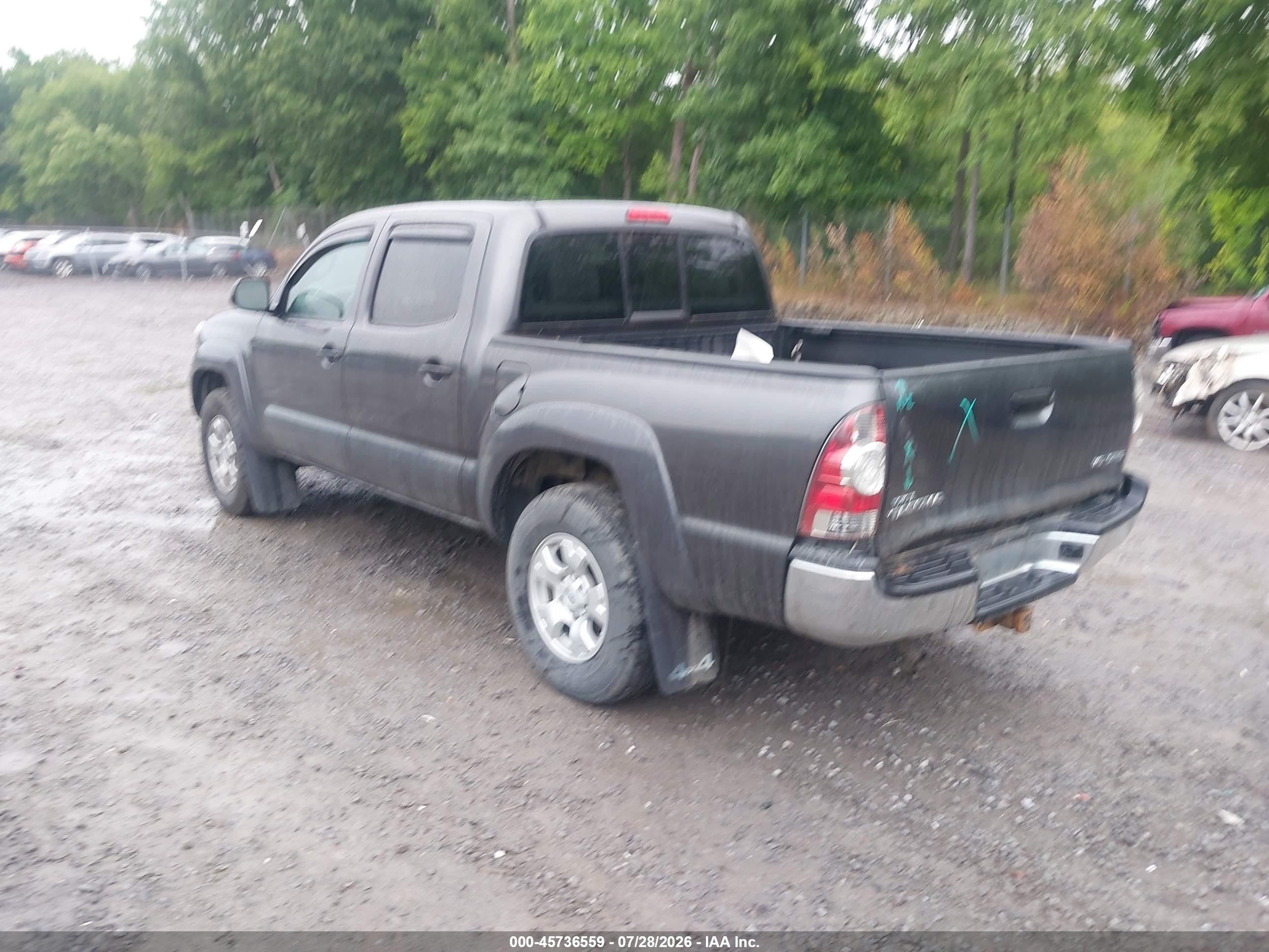2013 Toyota Tacoma Base V6 Gray vin: 3TMLU4EN0DM123071