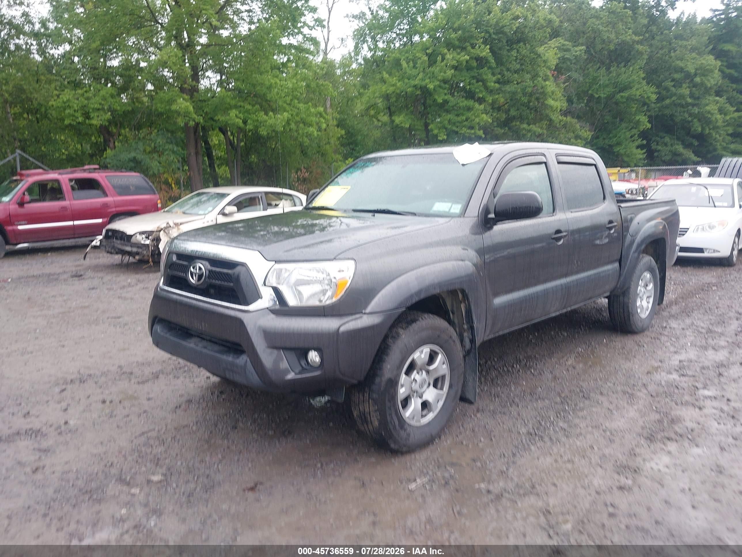 2013 Toyota Tacoma Base V6 Gray vin: 3TMLU4EN0DM123071