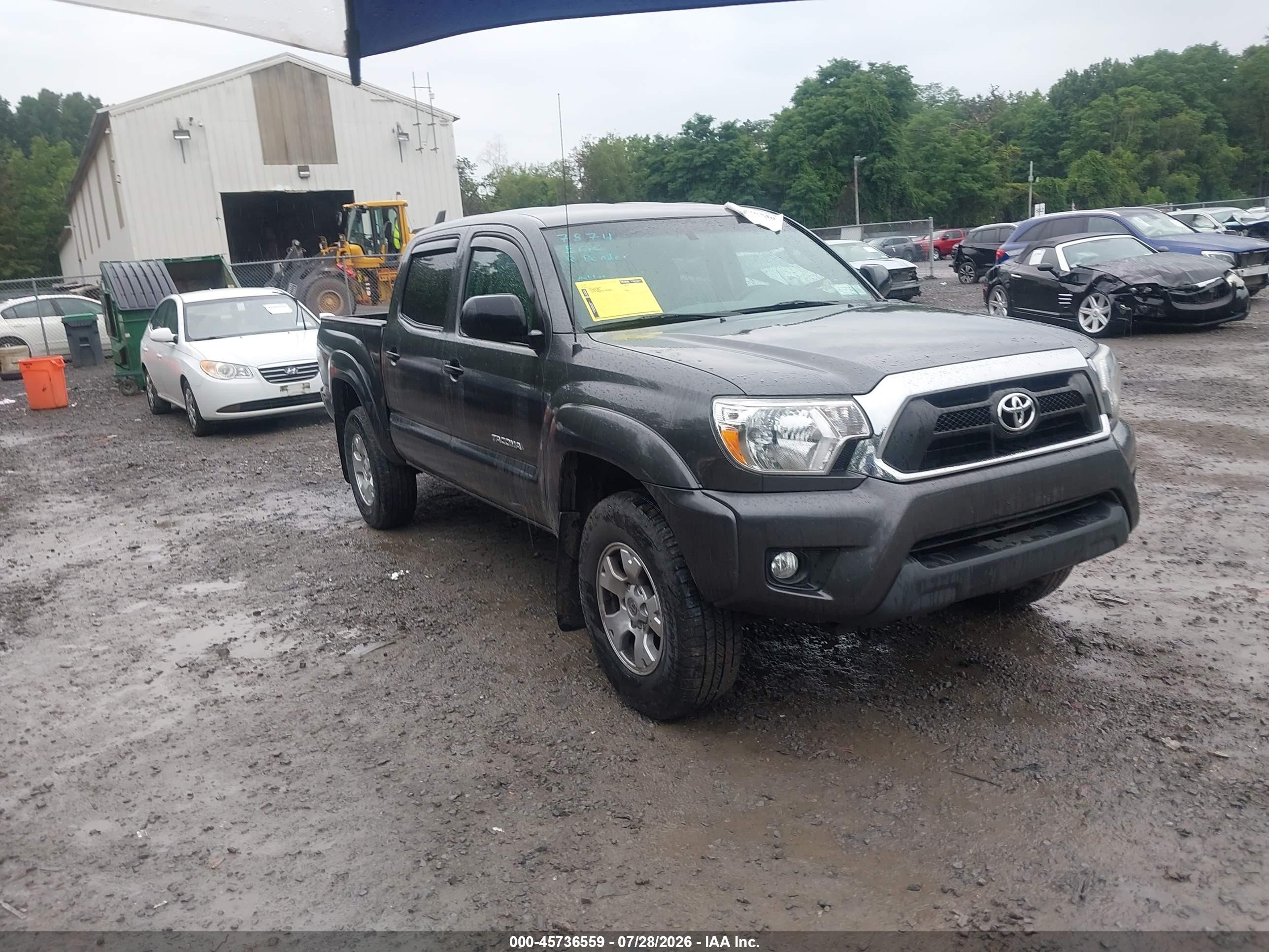 2013 Toyota Tacoma Base V6 Gray vin: 3TMLU4EN0DM123071