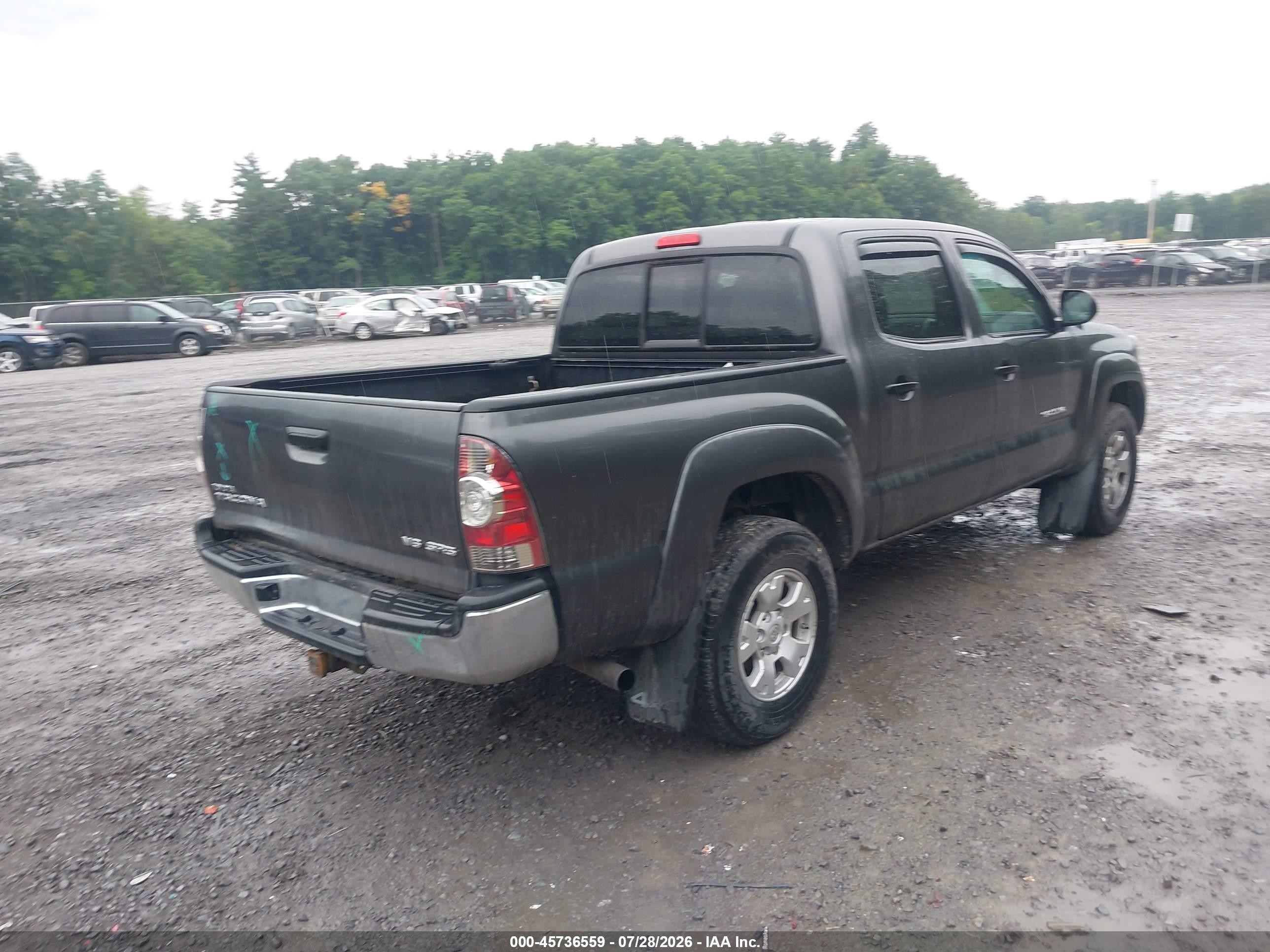 2013 Toyota Tacoma Base V6 Gray vin: 3TMLU4EN0DM123071