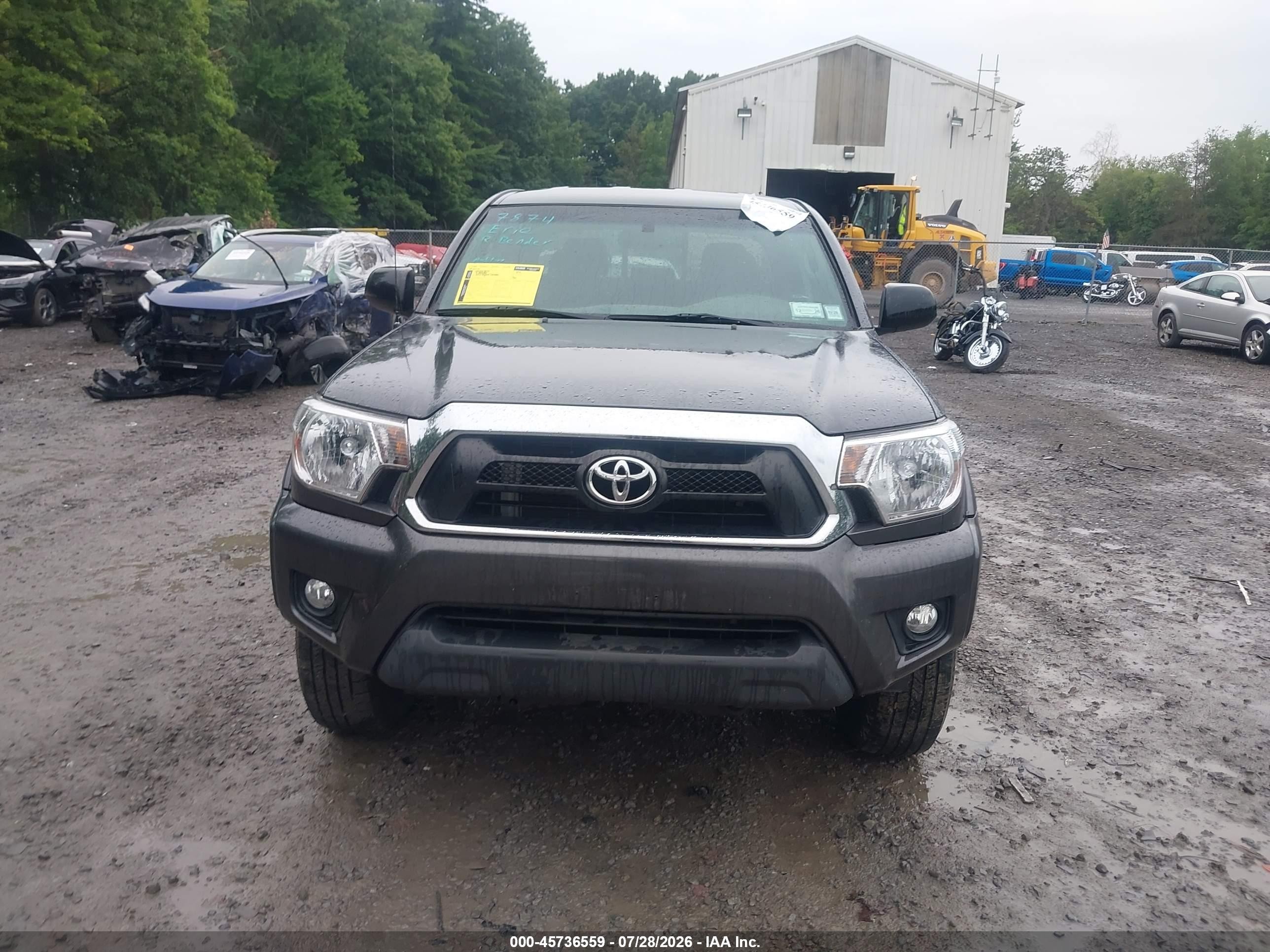 2013 Toyota Tacoma Base V6 Gray vin: 3TMLU4EN0DM123071