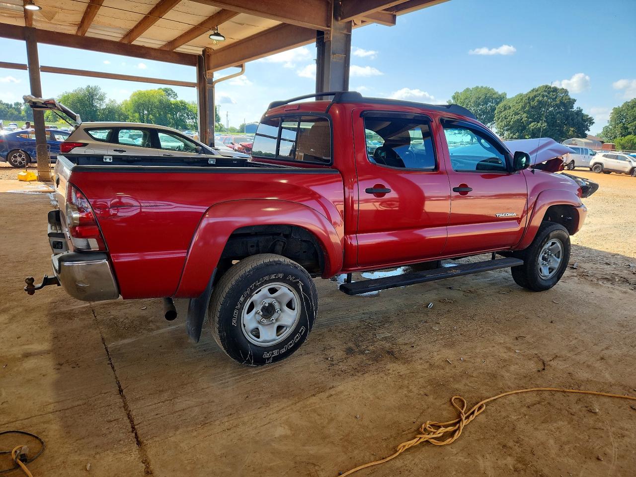 2013 Toyota Tacoma Double Cab Red vin: 3TMLU4EN0DM125080