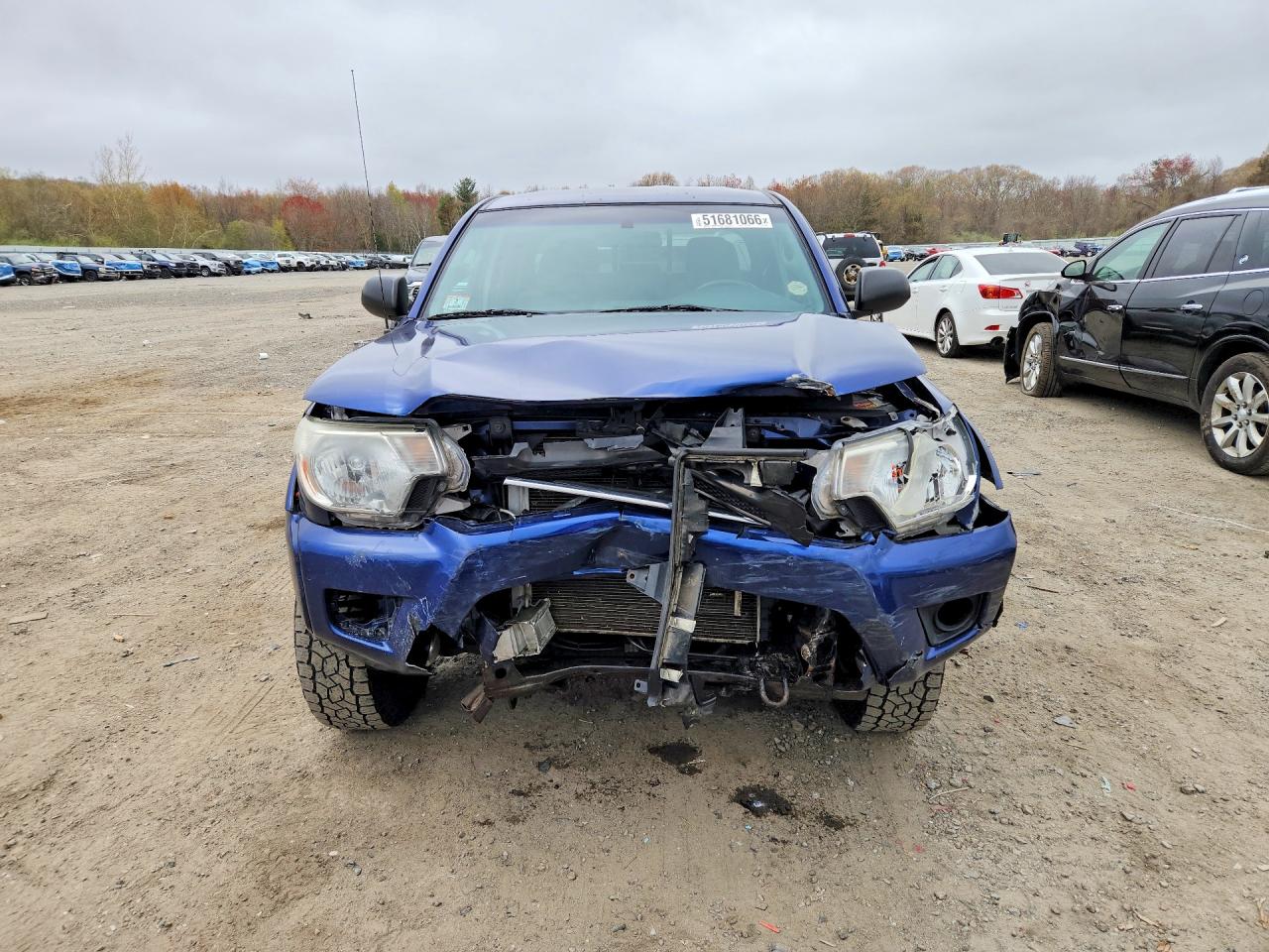 2014 Toyota Tacoma Double Cab Синий vin: 3TMLU4EN0EM148019