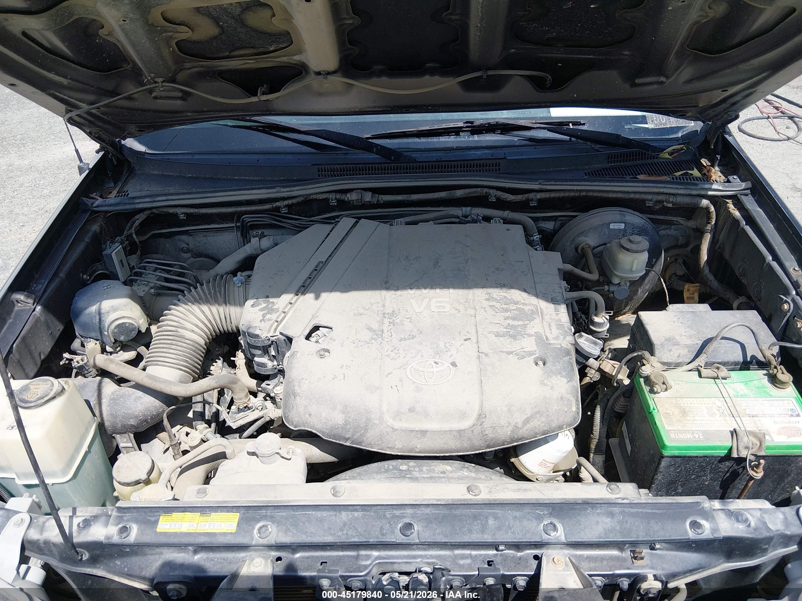 2014 Toyota Tacoma Base V6 Gray vin: 3TMLU4EN0EM161790