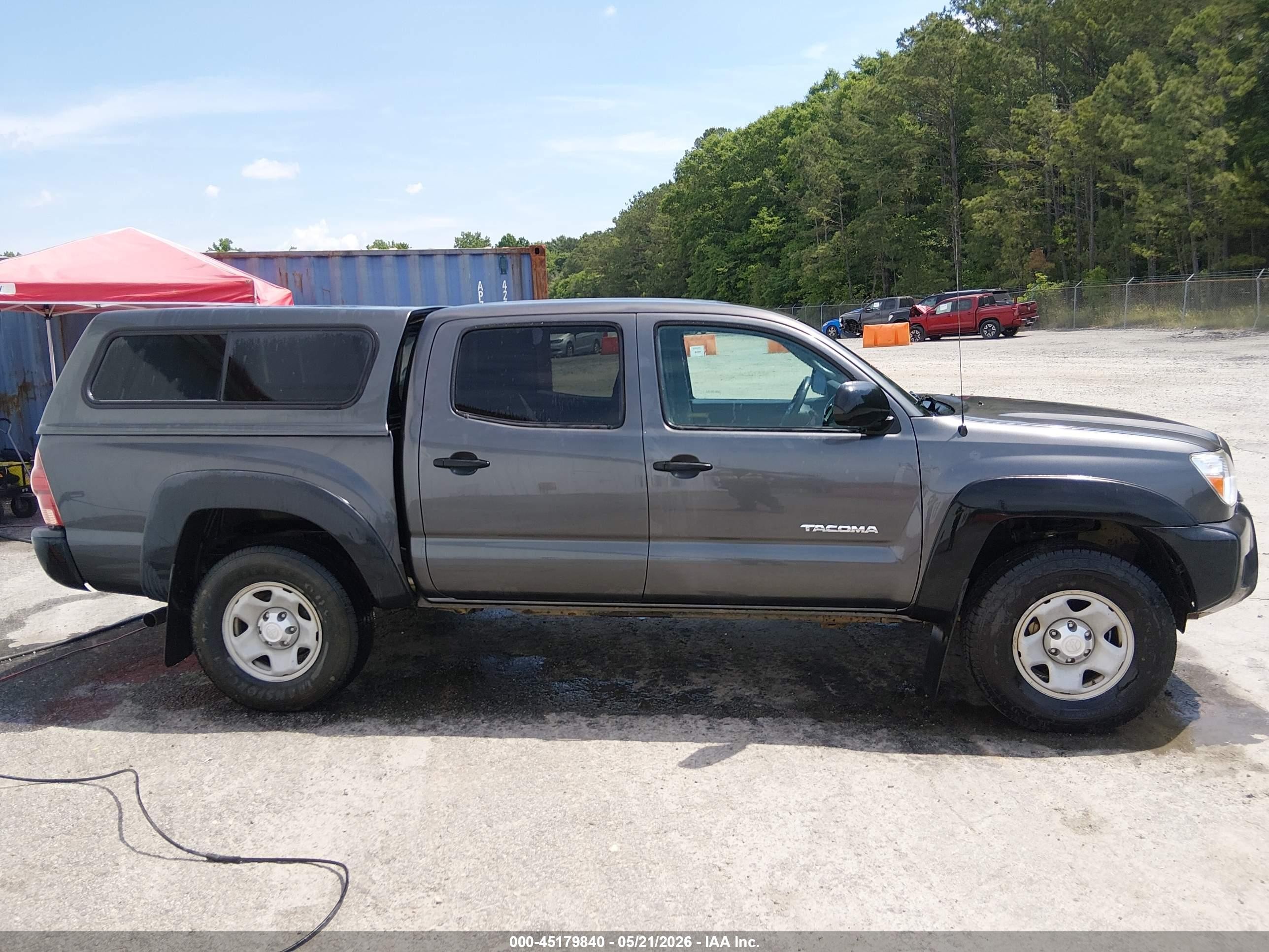 2014 Toyota Tacoma Base V6 Gray vin: 3TMLU4EN0EM161790