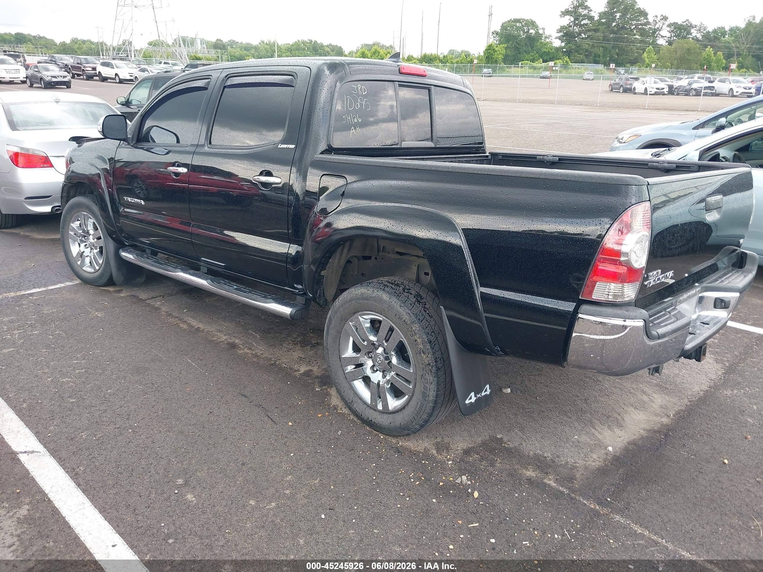 2015 Toyota Tacoma Base V6 Black vin: 3TMLU4EN0FM194533