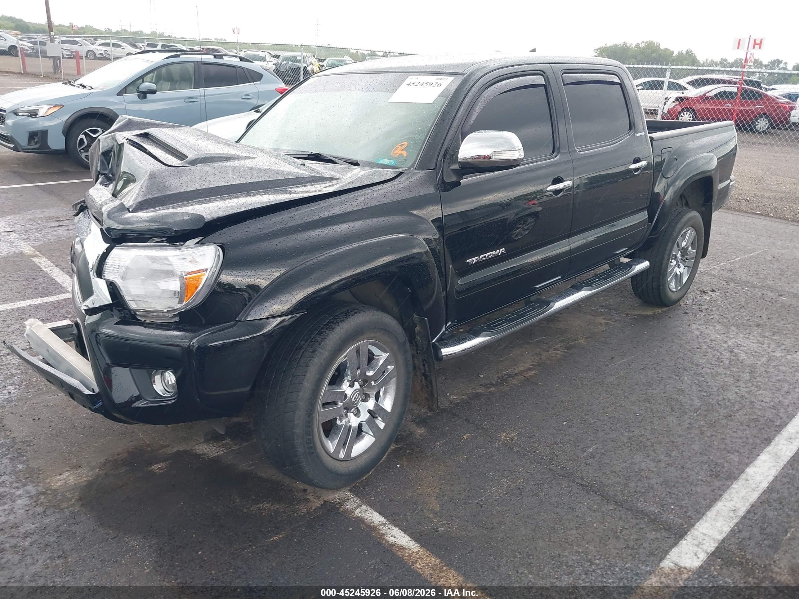 2015 Toyota Tacoma Base V6 Black vin: 3TMLU4EN0FM194533