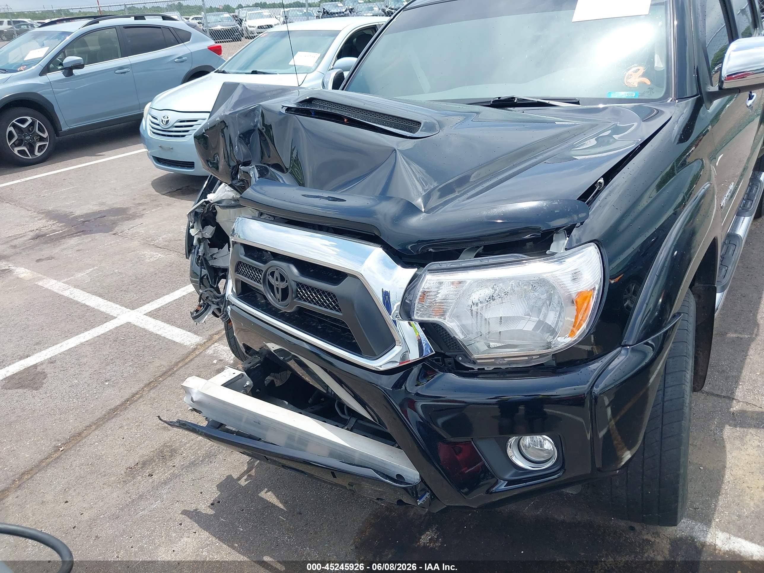 2015 Toyota Tacoma Base V6 Black vin: 3TMLU4EN0FM194533