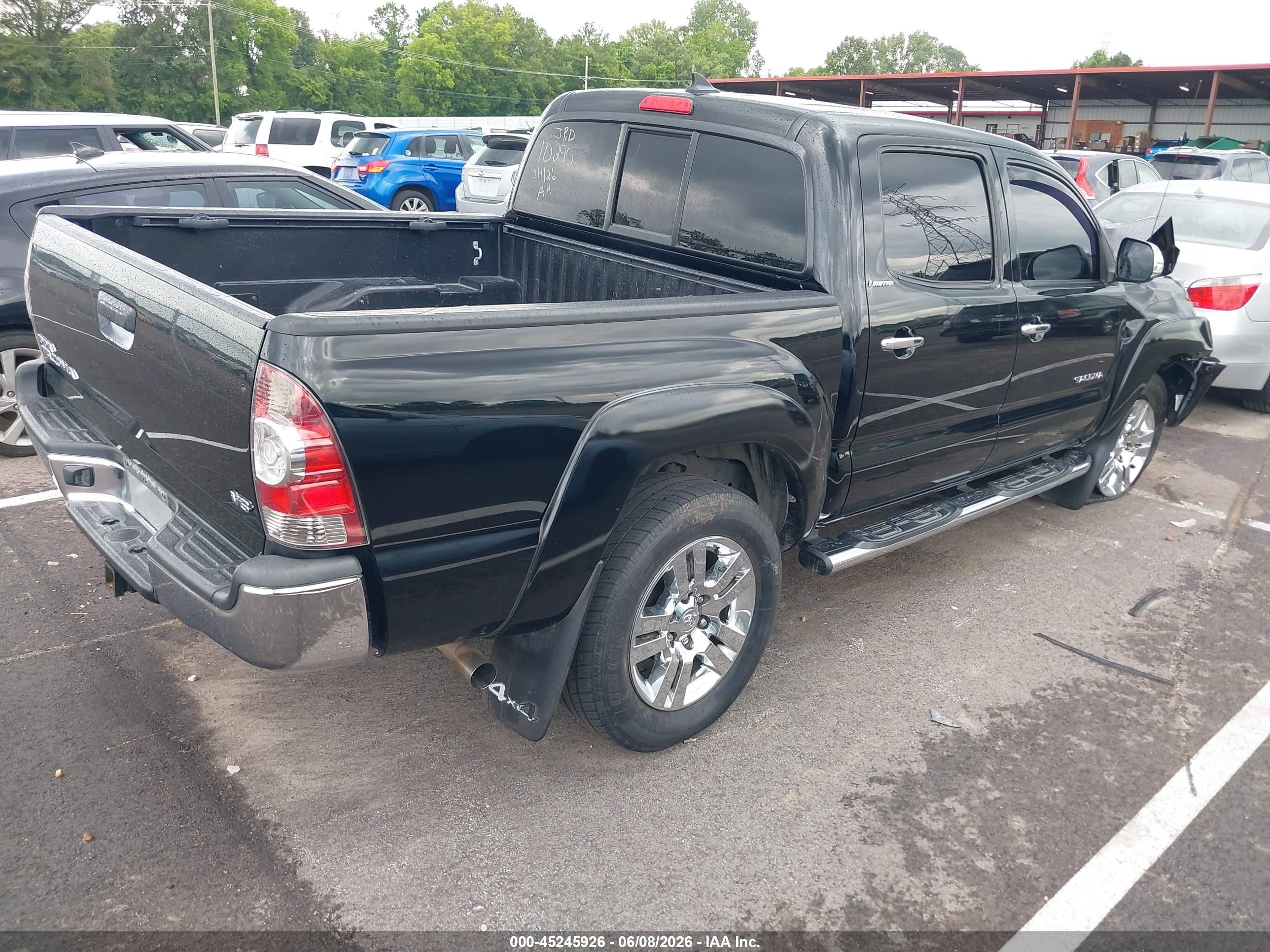 2015 Toyota Tacoma Base V6 Black vin: 3TMLU4EN0FM194533