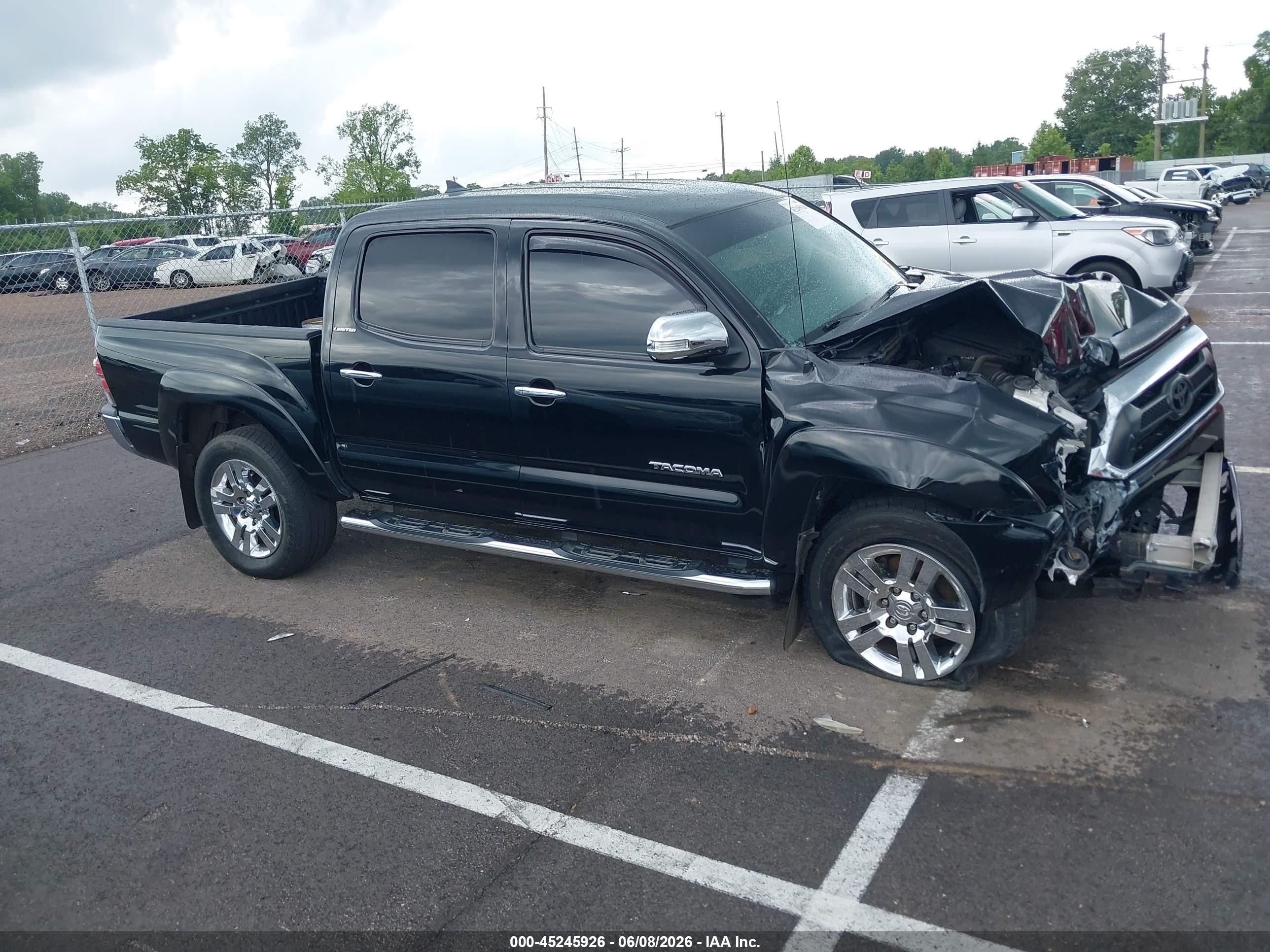 2015 Toyota Tacoma Base V6 Black vin: 3TMLU4EN0FM194533