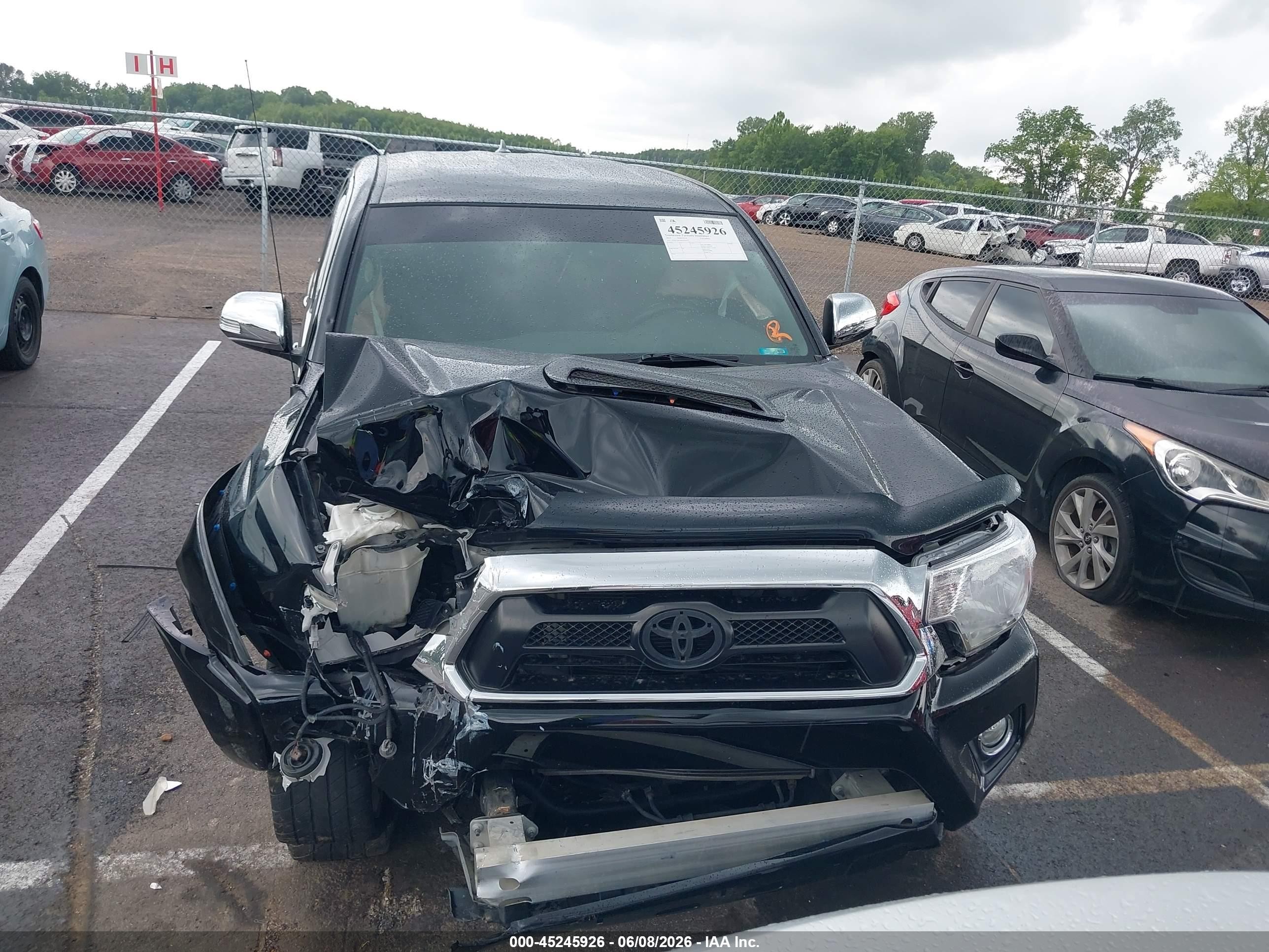 2015 Toyota Tacoma Base V6 Black vin: 3TMLU4EN0FM194533