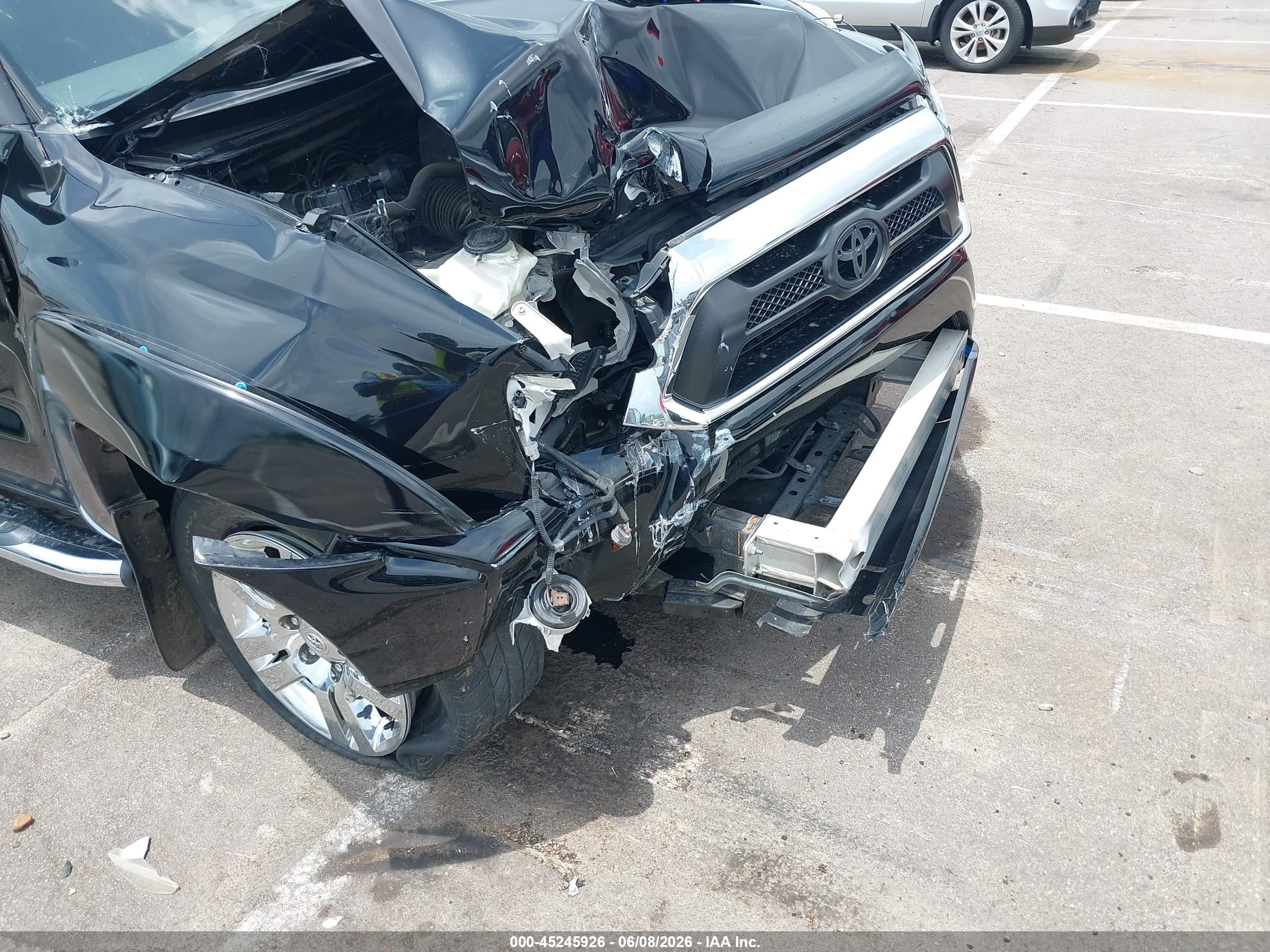 2015 Toyota Tacoma Base V6 Black vin: 3TMLU4EN0FM194533
