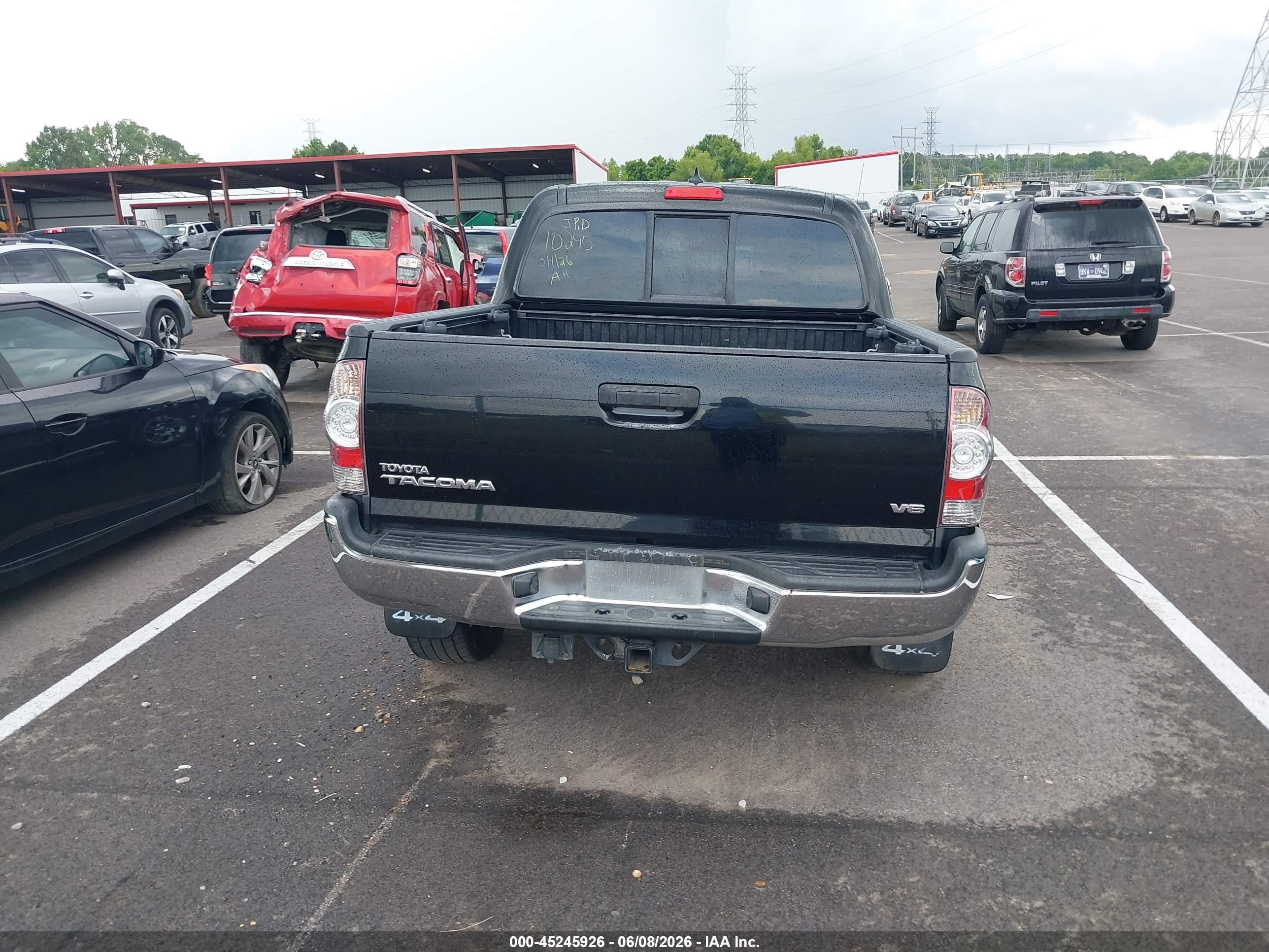 2015 Toyota Tacoma Base V6 Black vin: 3TMLU4EN0FM194533