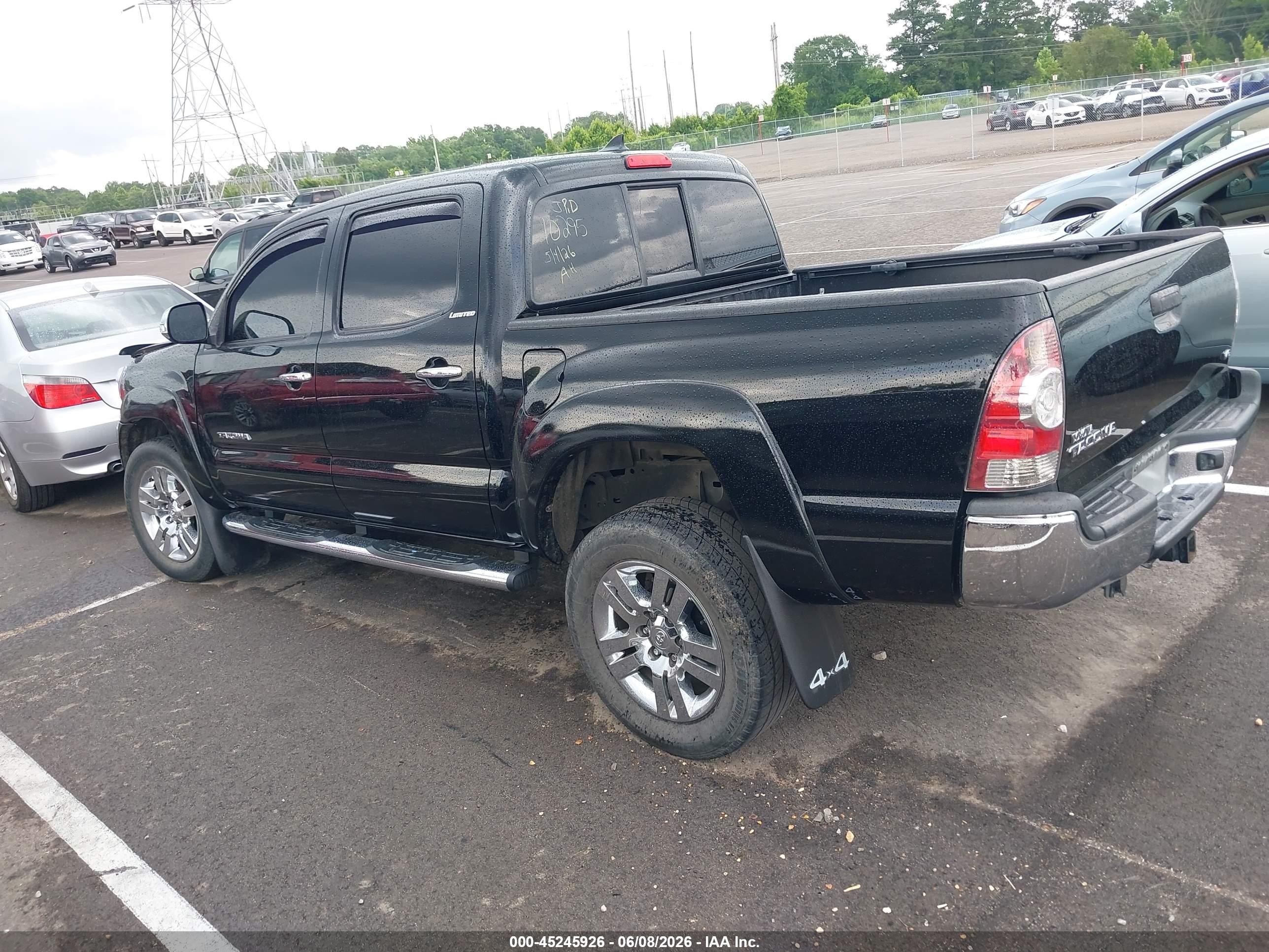 2015 Toyota Tacoma Base V6 Black vin: 3TMLU4EN0FM194533