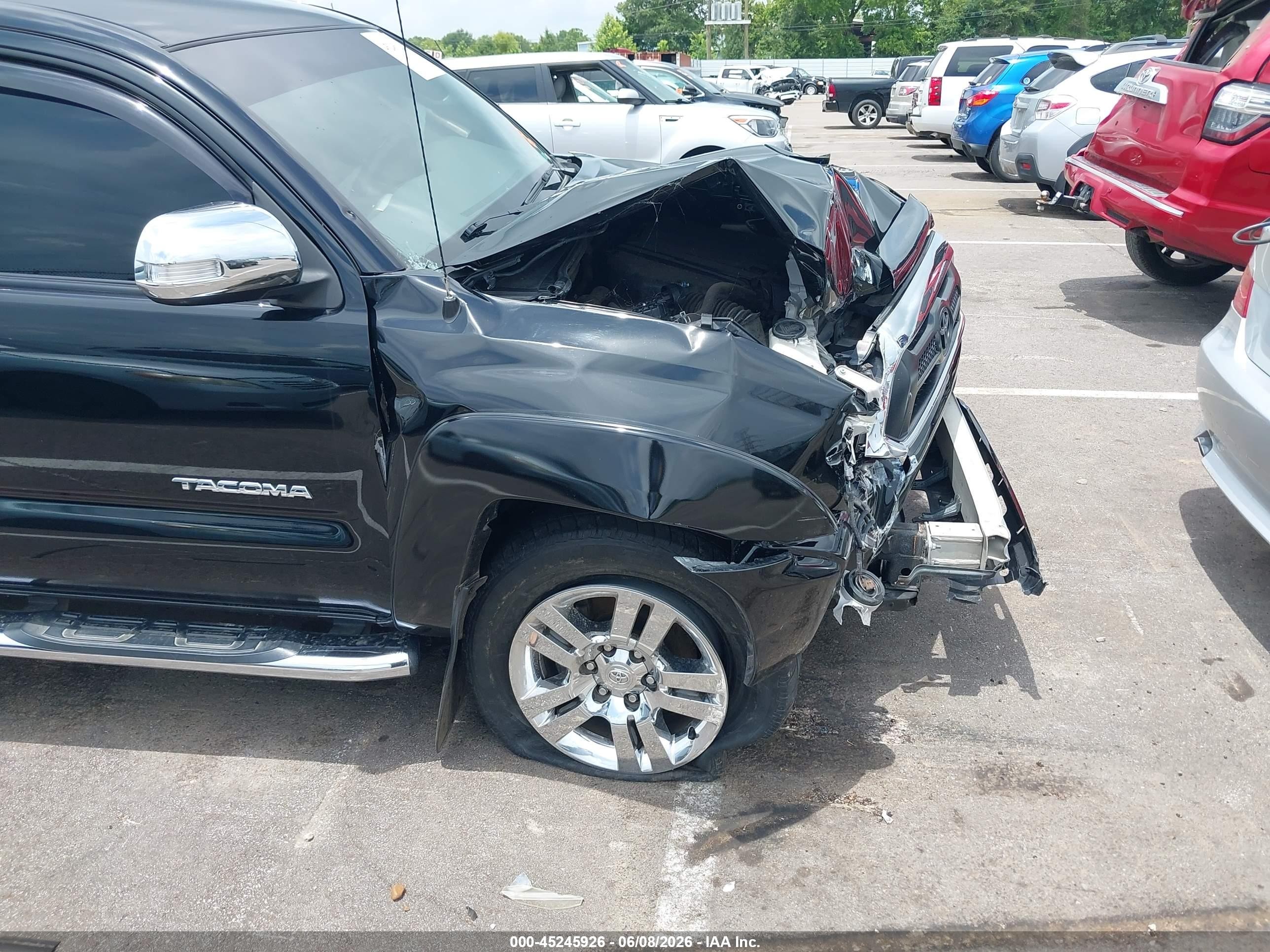 2015 Toyota Tacoma Base V6 Black vin: 3TMLU4EN0FM194533