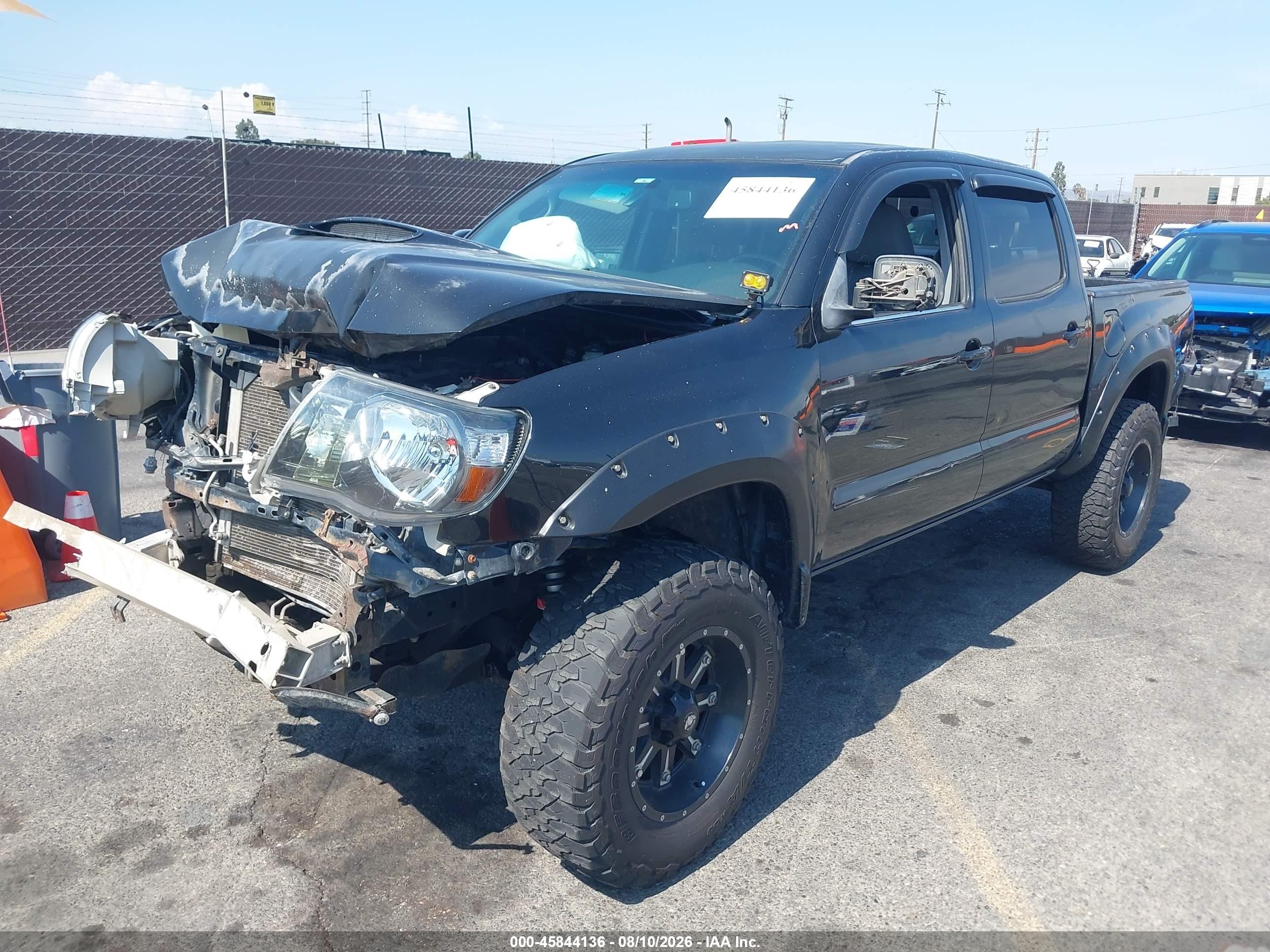 2010 Toyota Tacoma Base V6 Black vin: 3TMLU4EN1AM047386