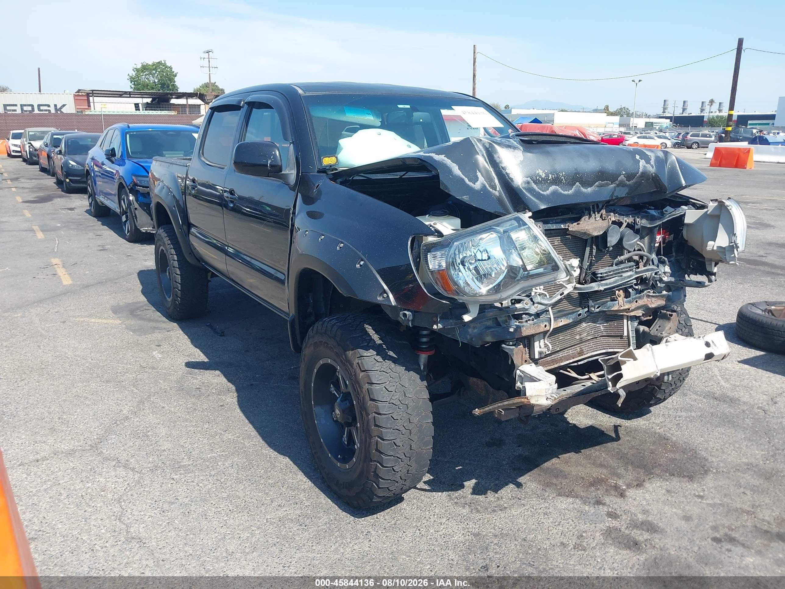 2010 Toyota Tacoma Base V6 Black vin: 3TMLU4EN1AM047386