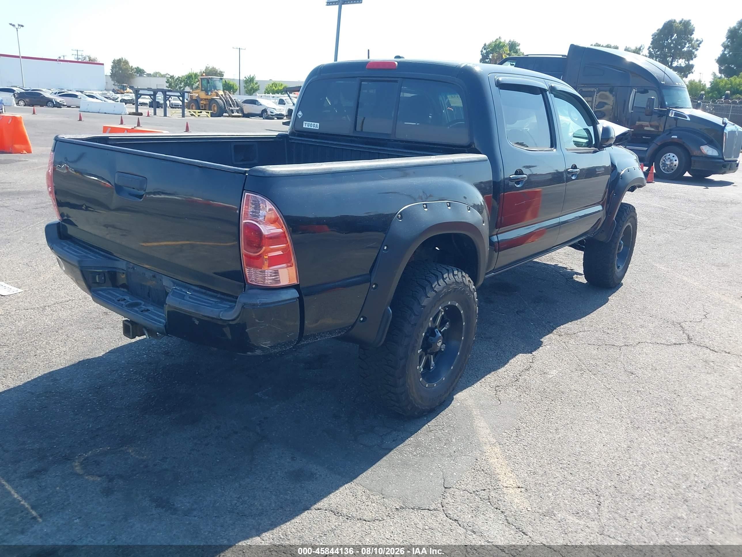 2010 Toyota Tacoma Base V6 Black vin: 3TMLU4EN1AM047386