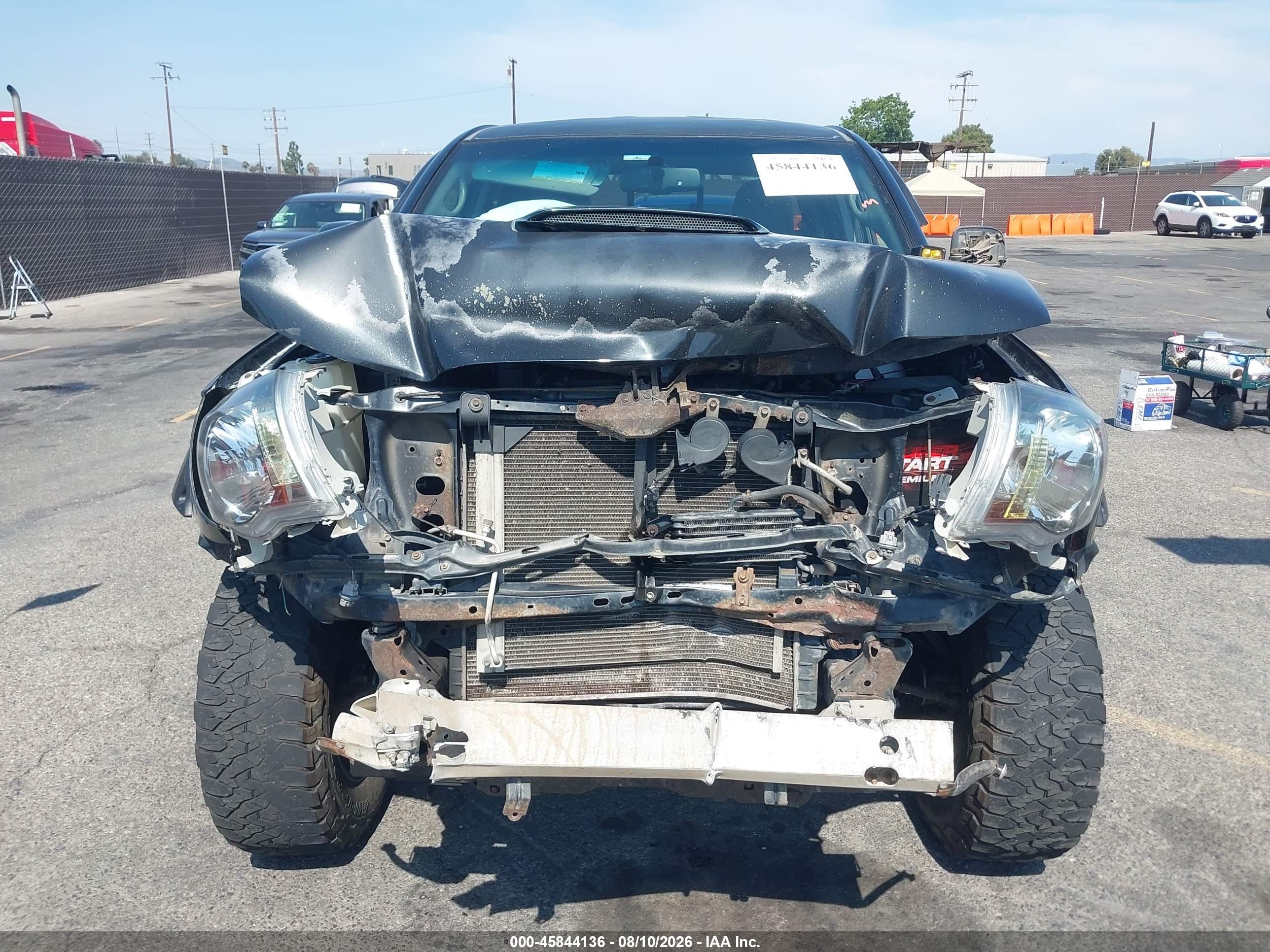2010 Toyota Tacoma Base V6 Black vin: 3TMLU4EN1AM047386