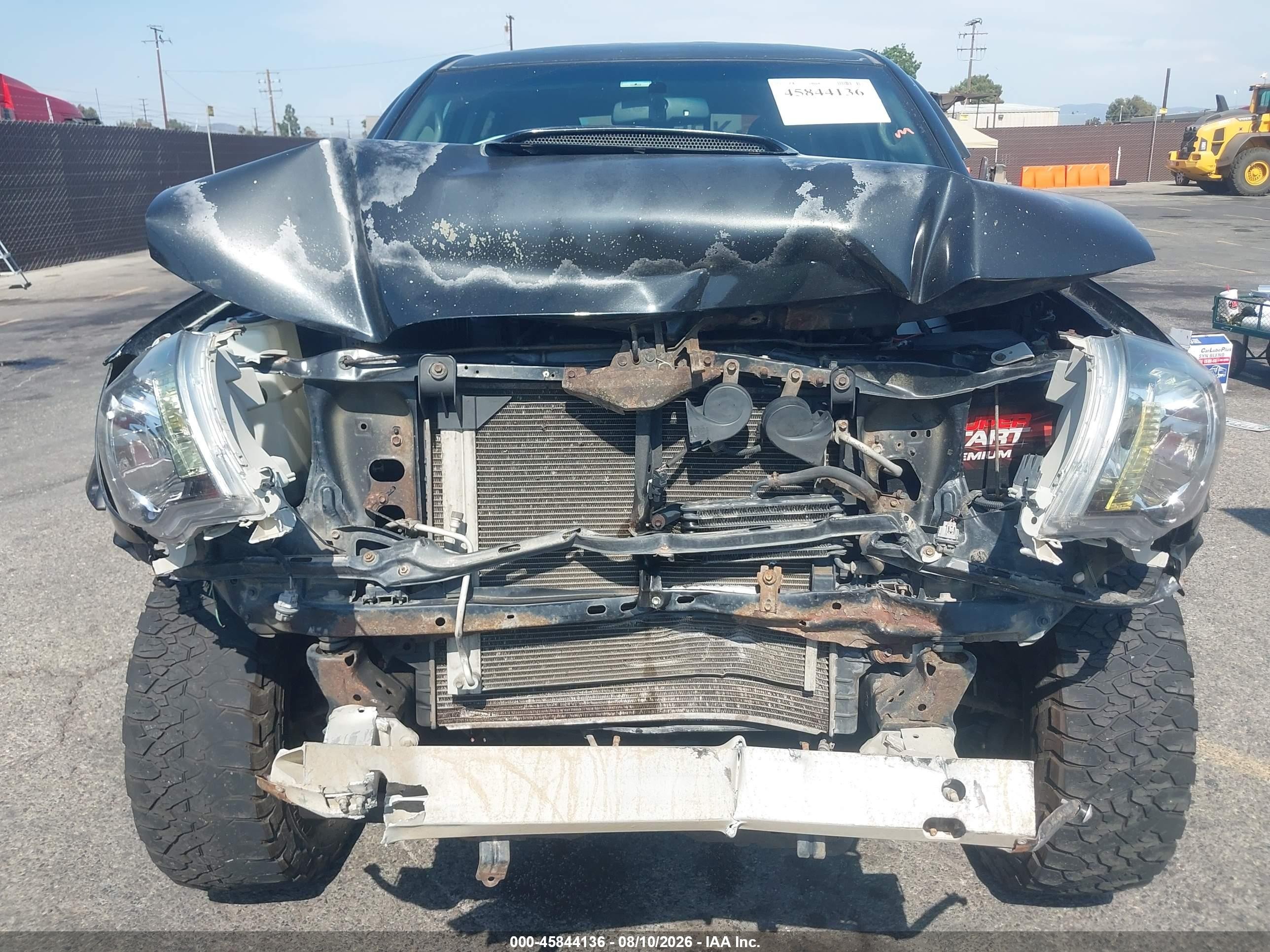 2010 Toyota Tacoma Base V6 Black vin: 3TMLU4EN1AM047386