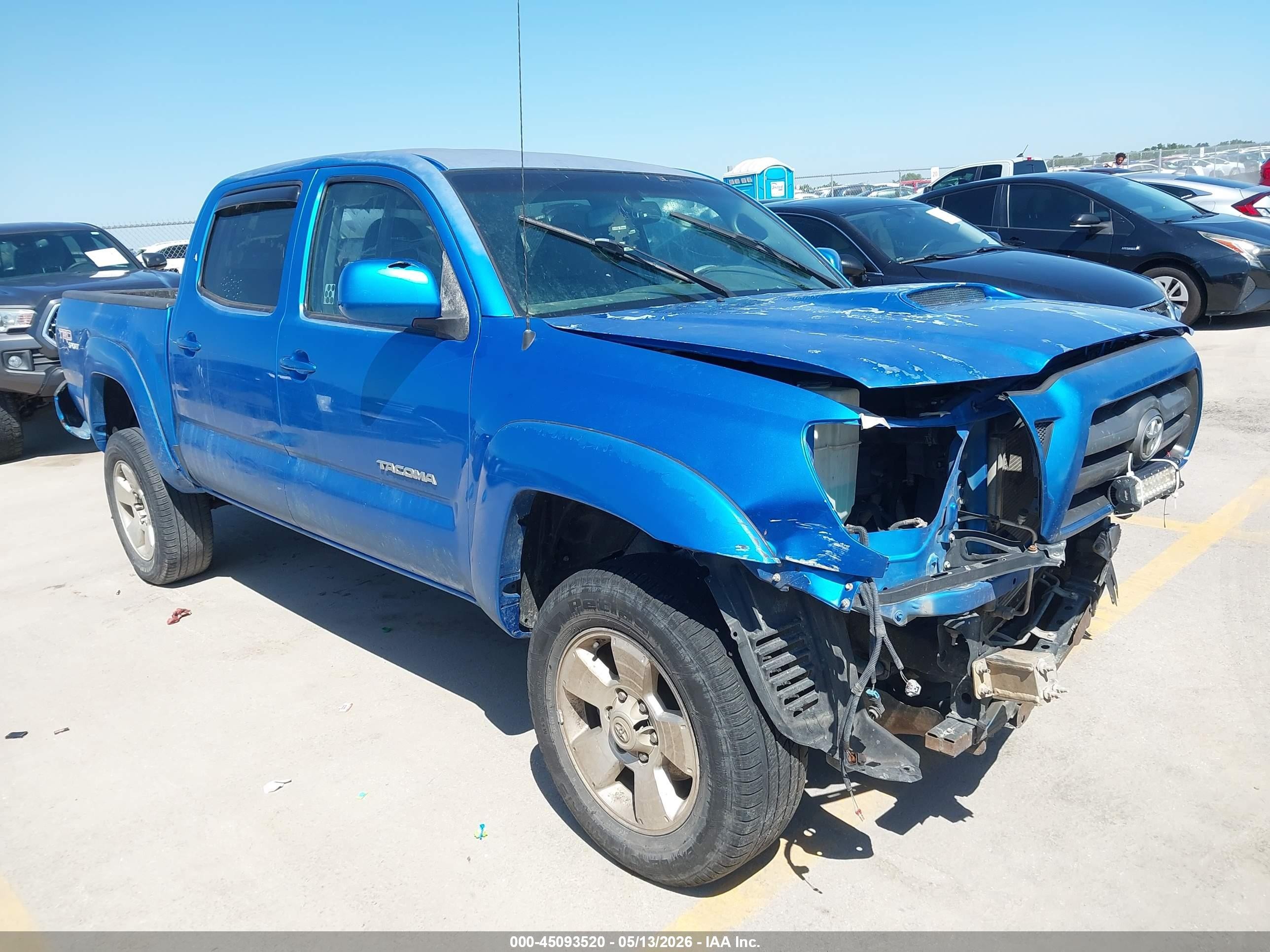 2010 Toyota Tacoma Base V6 Blue vin: 3TMLU4EN1AM054435