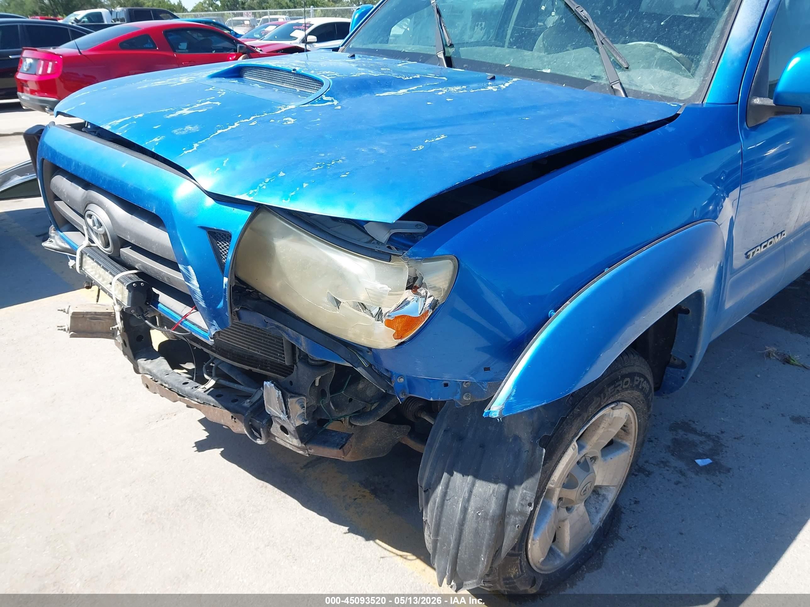 2010 Toyota Tacoma Base V6 Blue vin: 3TMLU4EN1AM054435