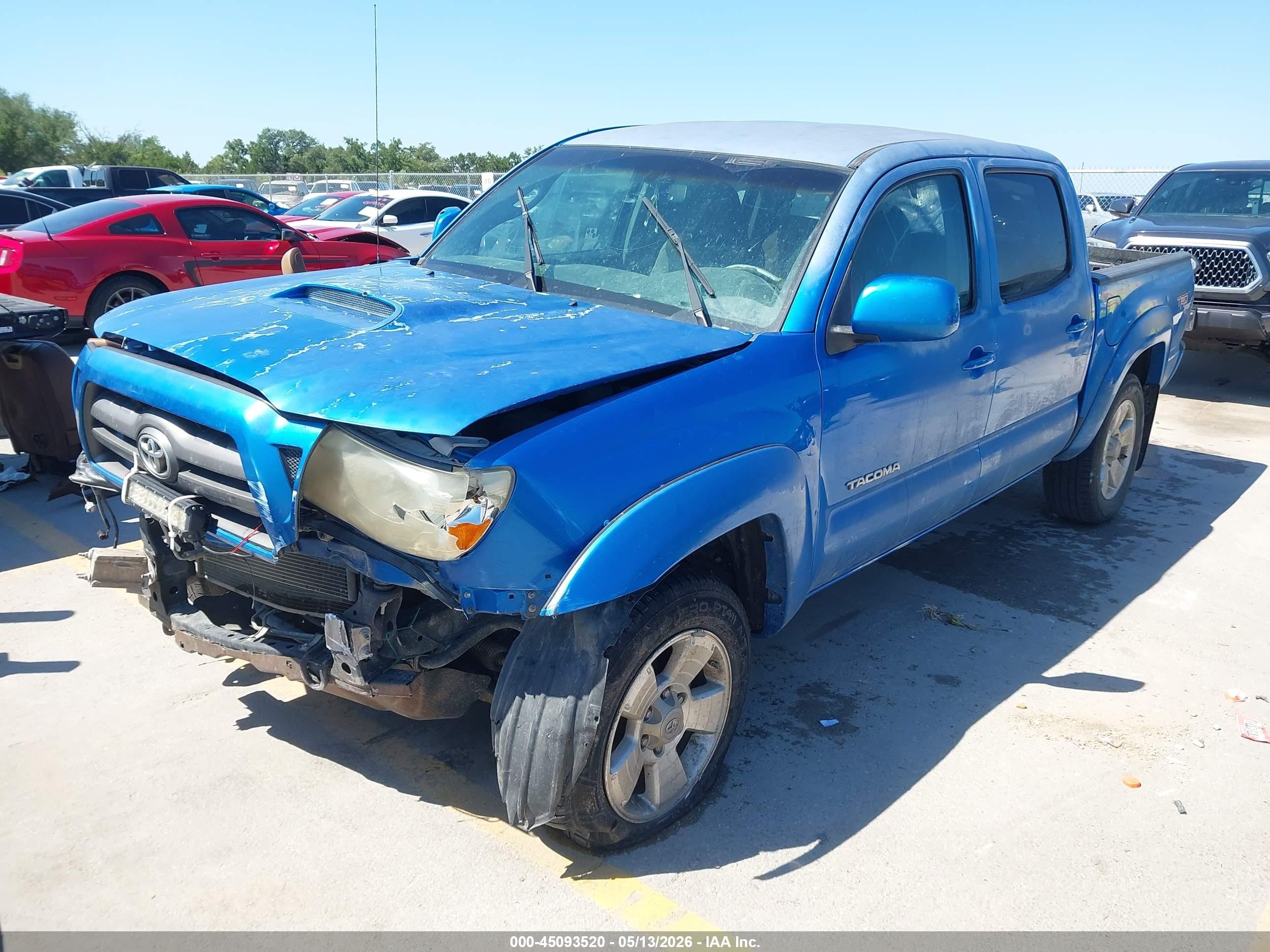 2010 Toyota Tacoma Base V6 Blue vin: 3TMLU4EN1AM054435