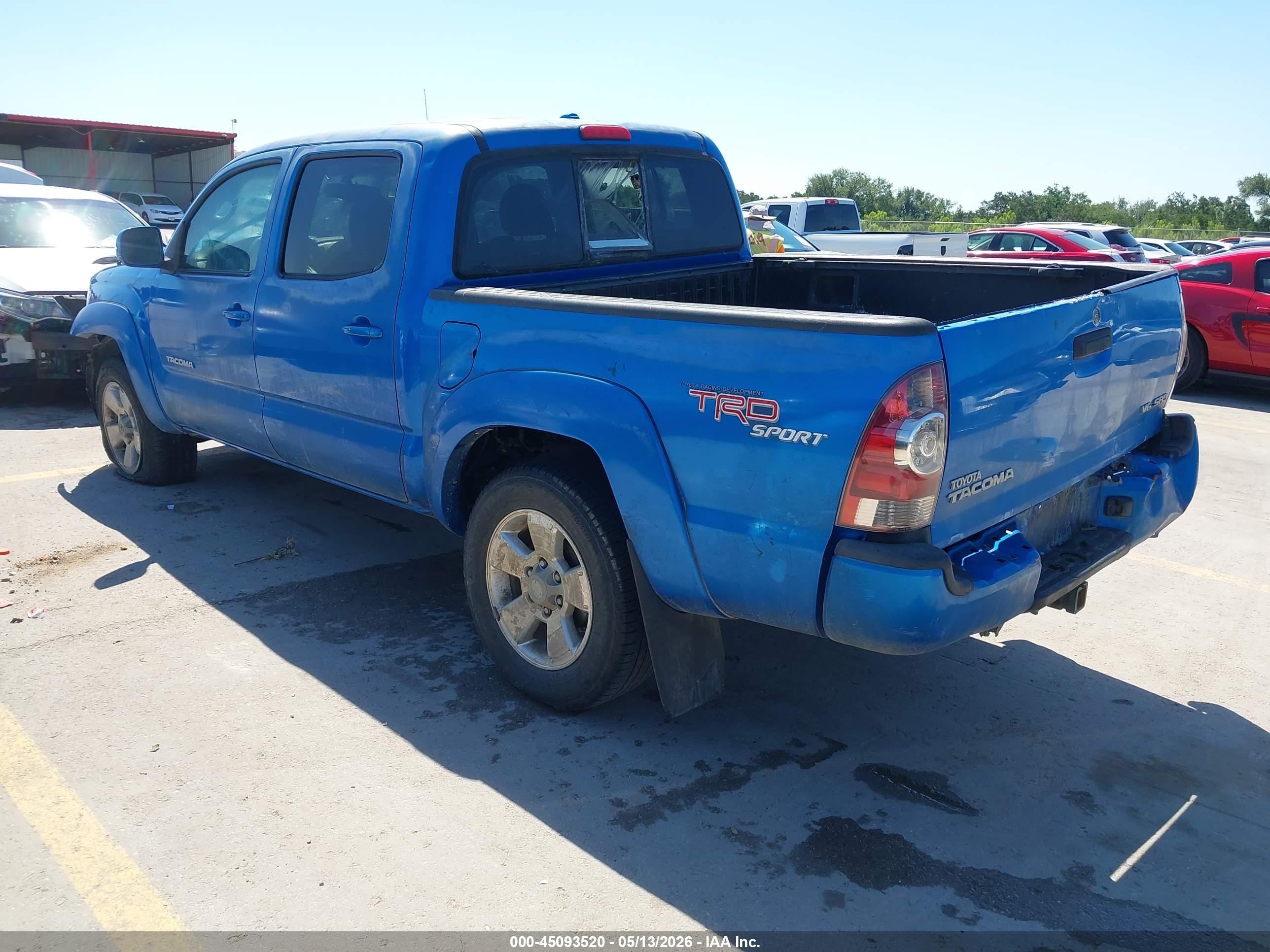 2010 Toyota Tacoma Base V6 Blue vin: 3TMLU4EN1AM054435