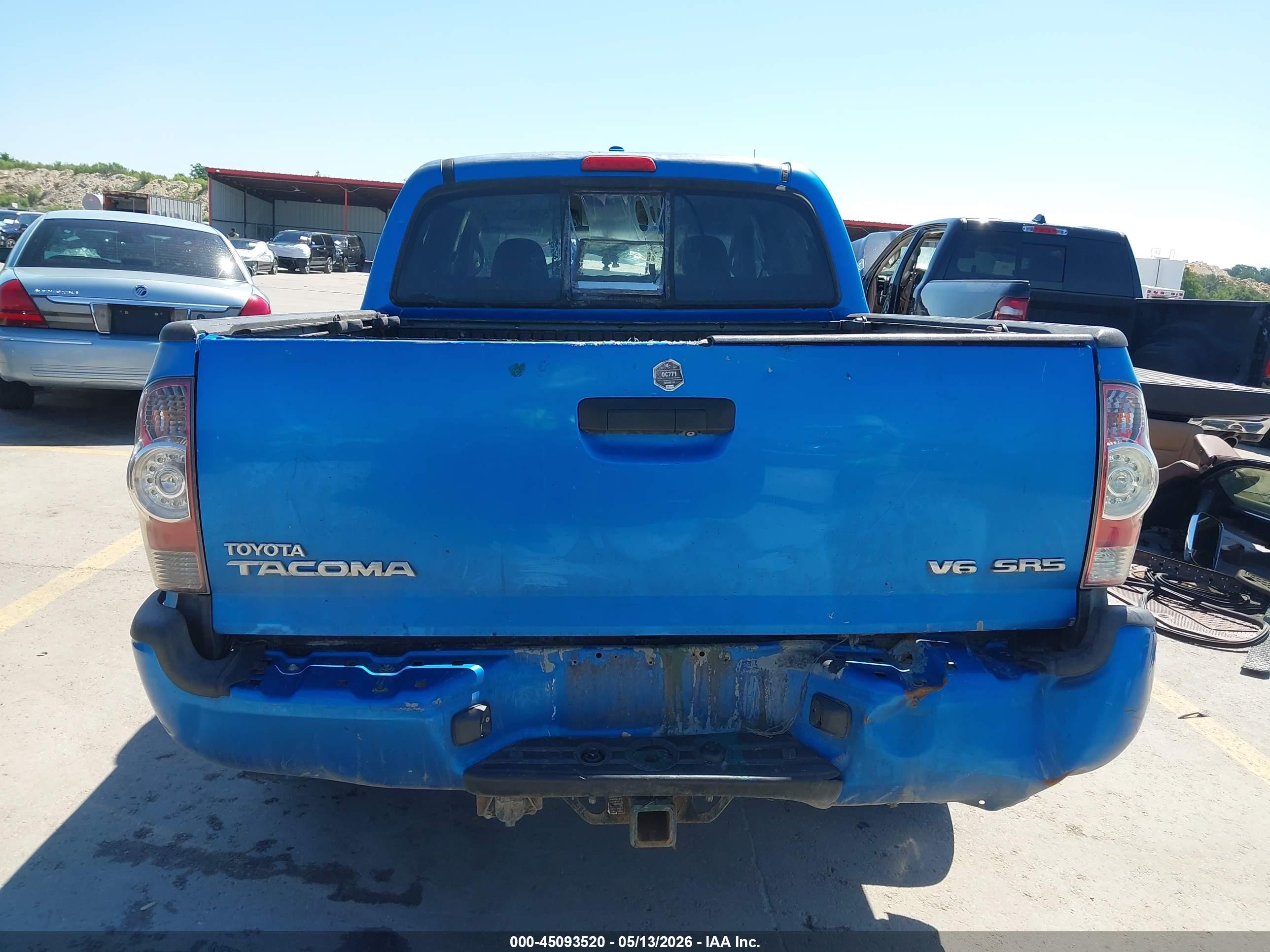 2010 Toyota Tacoma Base V6 Blue vin: 3TMLU4EN1AM054435