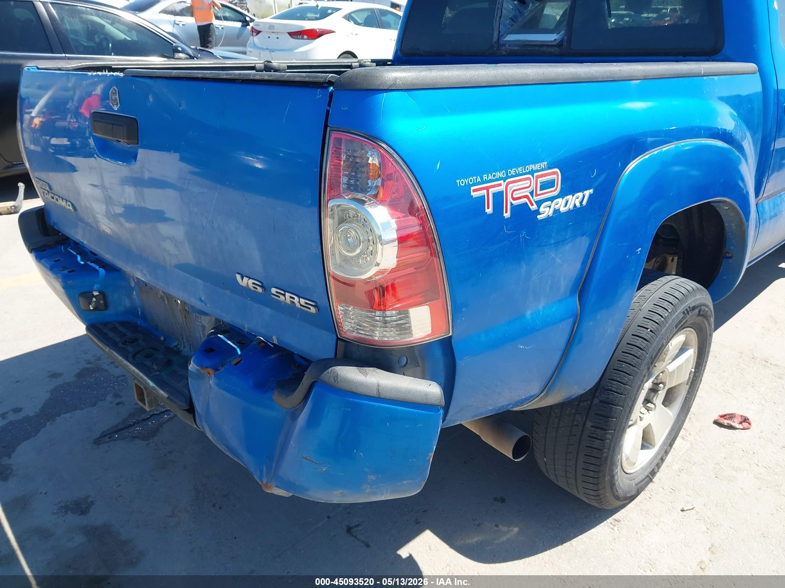 2010 Toyota Tacoma Base V6 Blue vin: 3TMLU4EN1AM054435