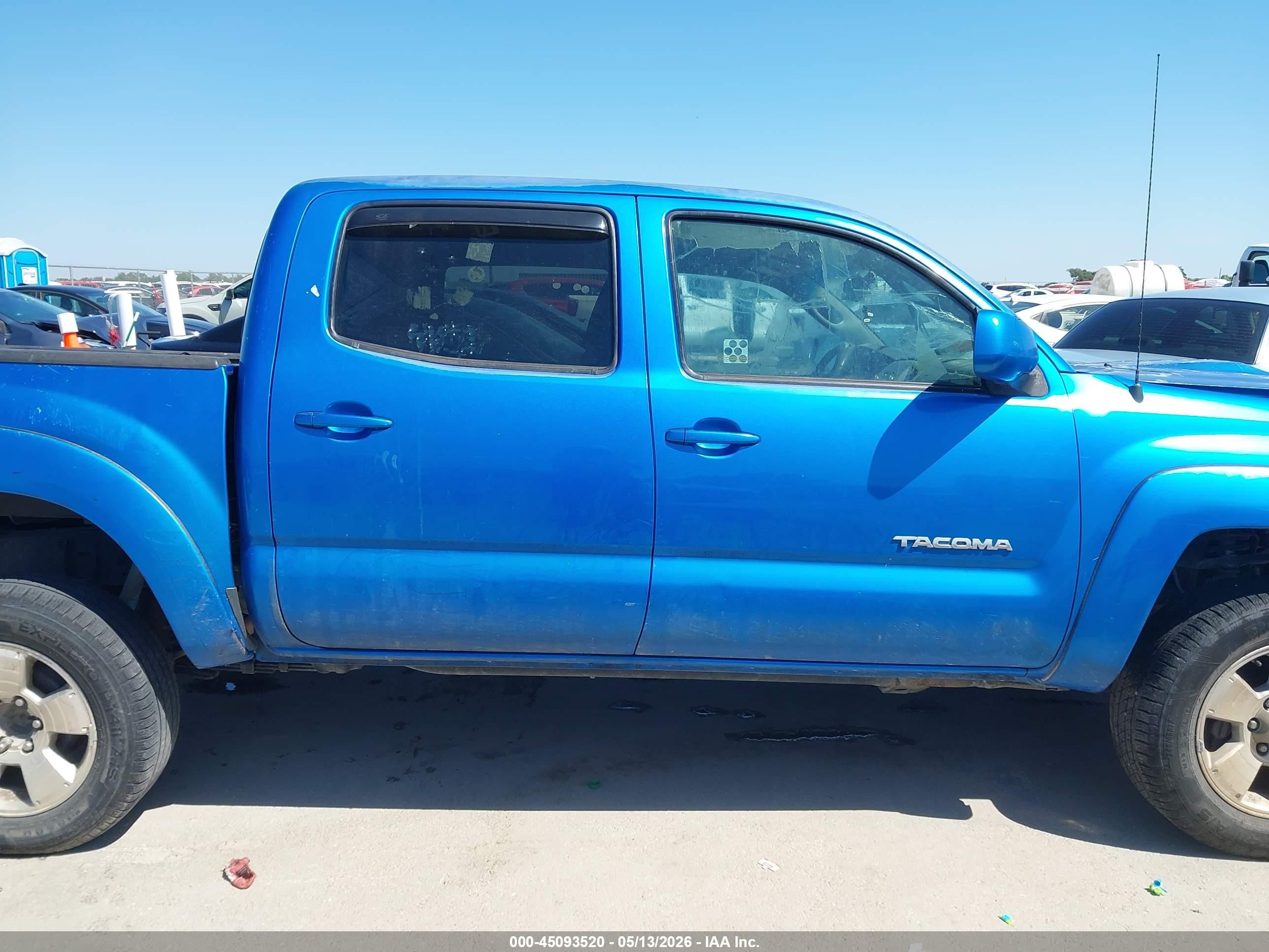 2010 Toyota Tacoma Base V6 Blue vin: 3TMLU4EN1AM054435