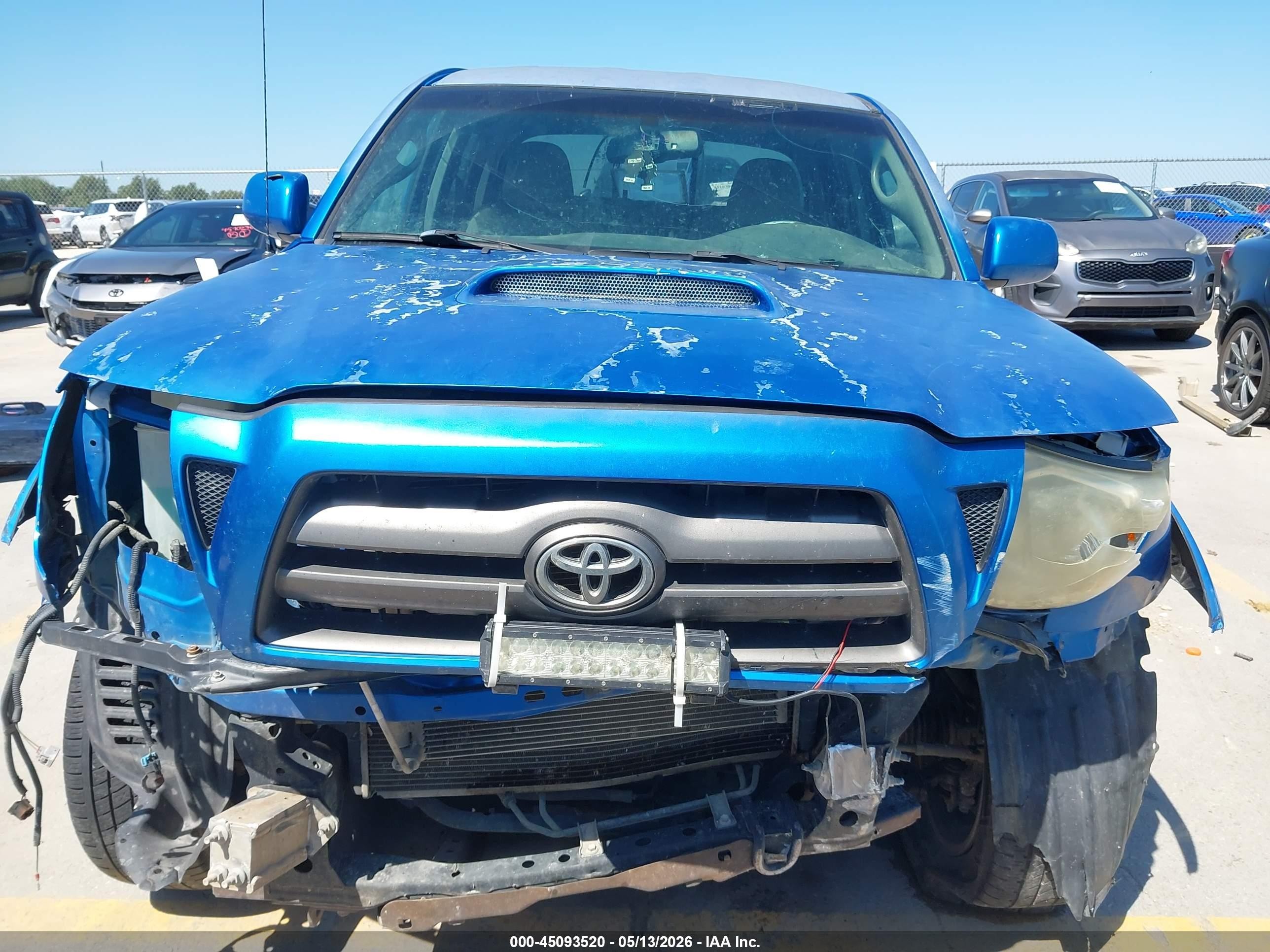 2010 Toyota Tacoma Base V6 Blue vin: 3TMLU4EN1AM054435