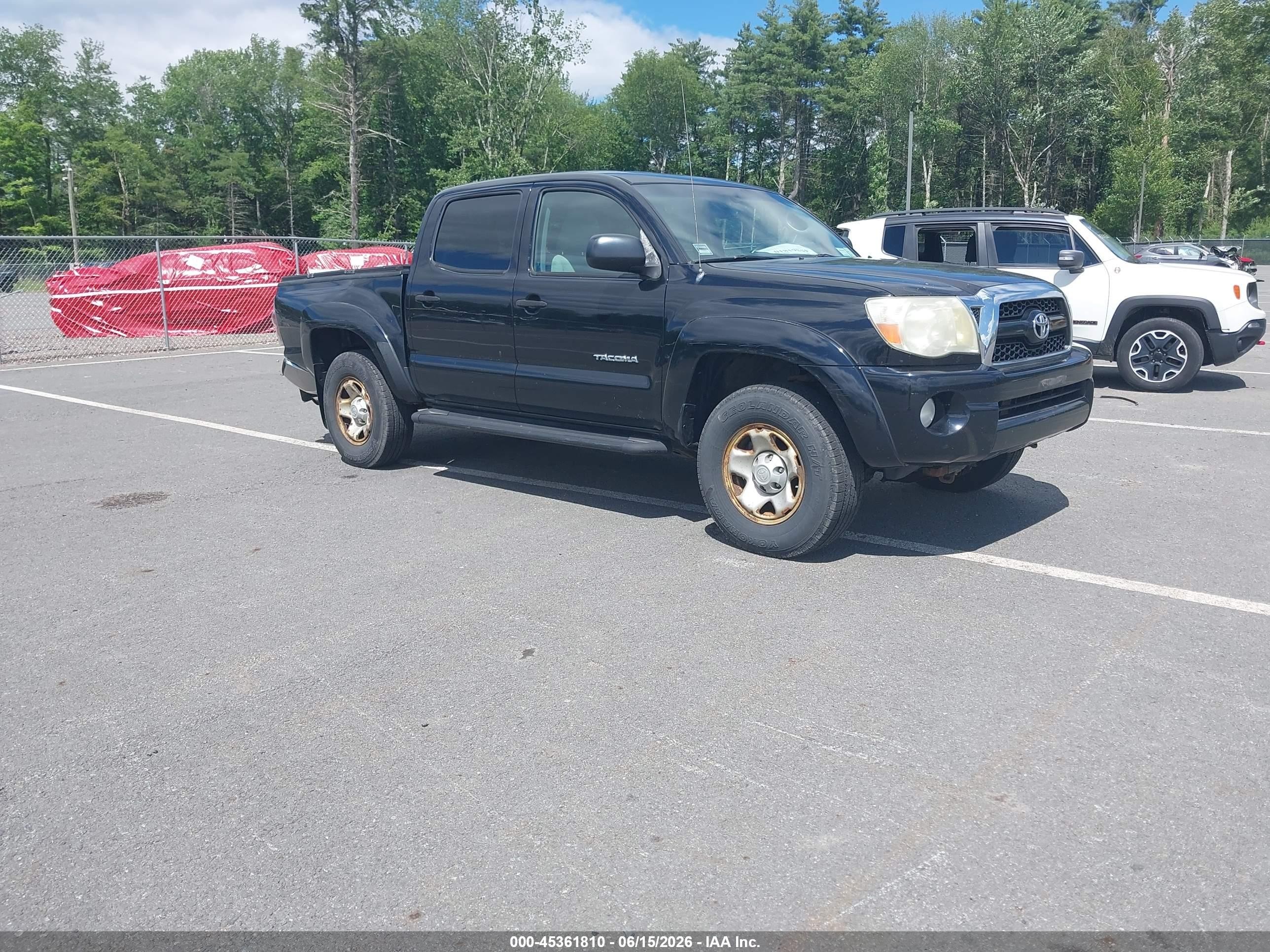 2011 Toyota Tacoma Base V6 Black vin: 3TMLU4EN1BM066232