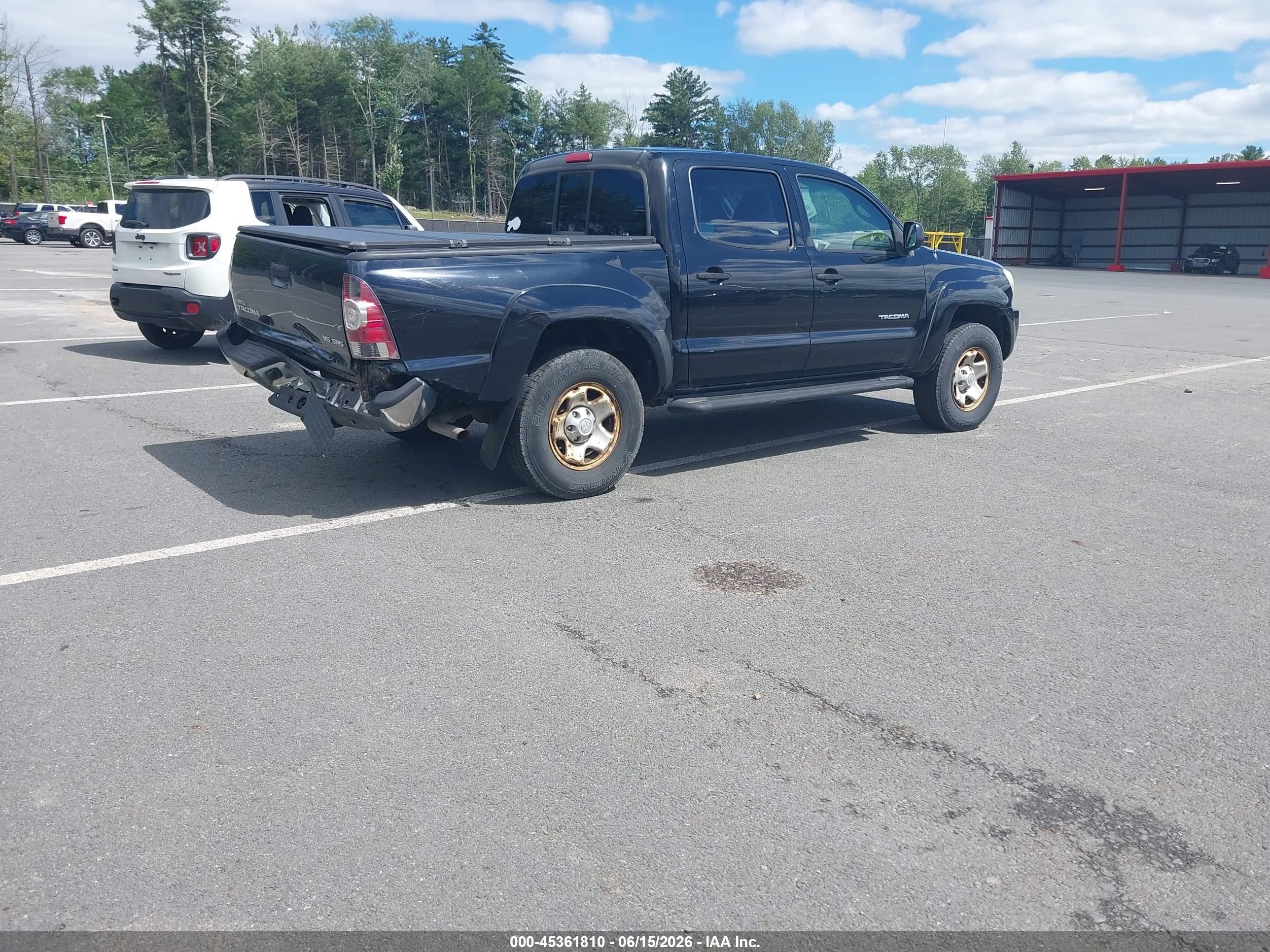 2011 Toyota Tacoma Base V6 Black vin: 3TMLU4EN1BM066232