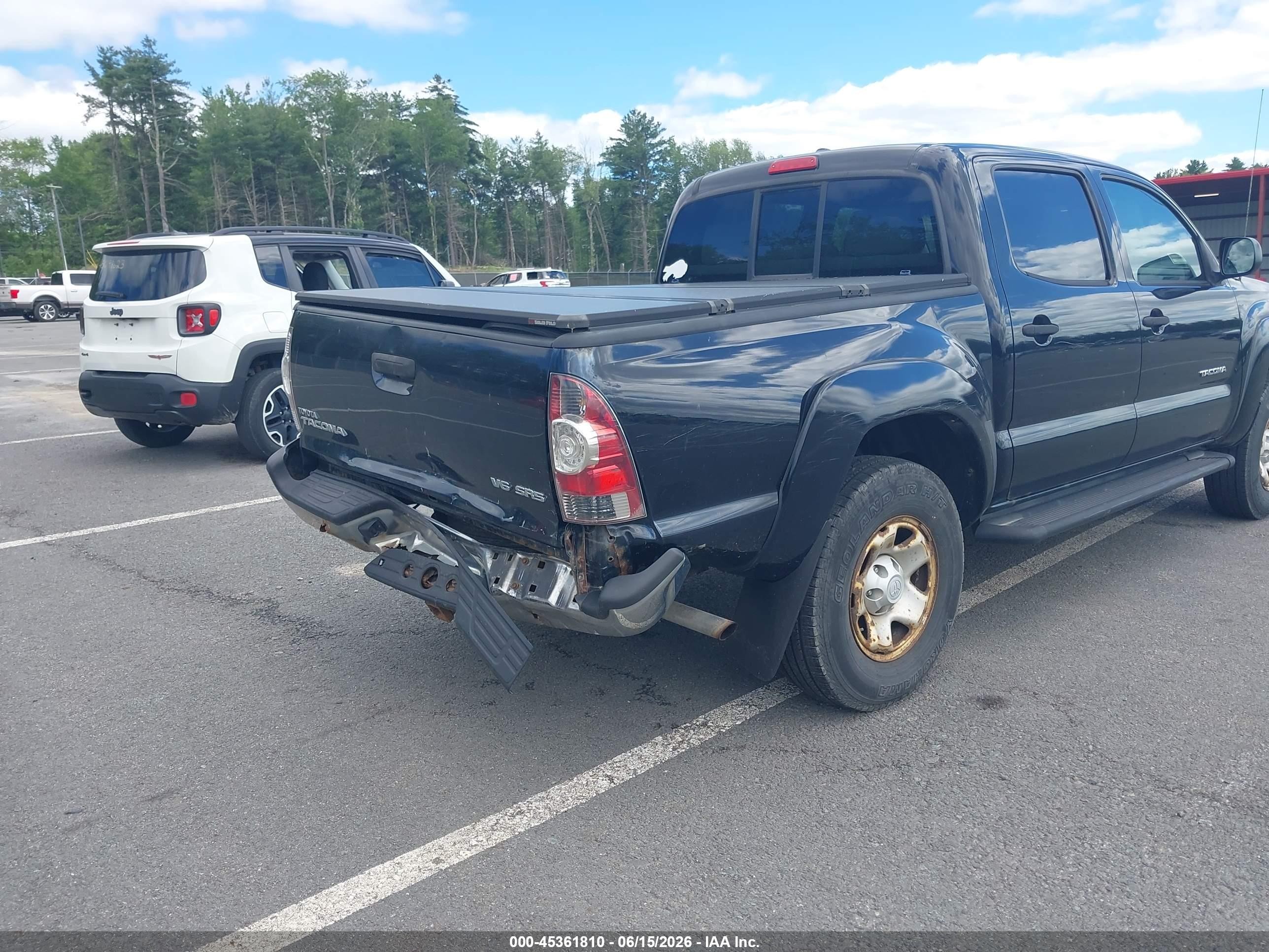 2011 Toyota Tacoma Base V6 Black vin: 3TMLU4EN1BM066232