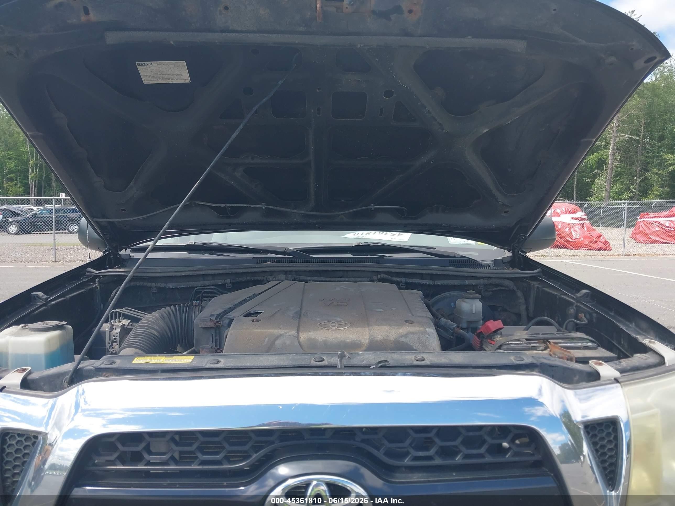 2011 Toyota Tacoma Base V6 Black vin: 3TMLU4EN1BM066232