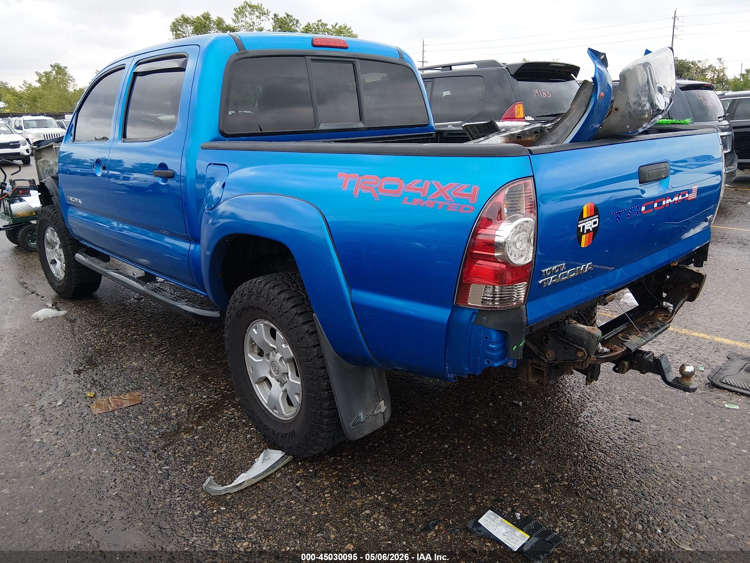 2011 Toyota Tacoma Base V6 Blue vin: 3TMLU4EN1BM066652