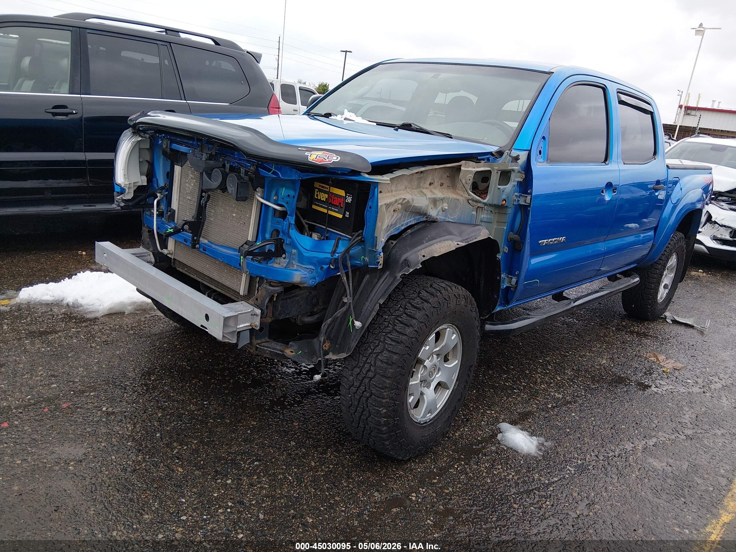 2011 Toyota Tacoma Base V6 Blue vin: 3TMLU4EN1BM066652
