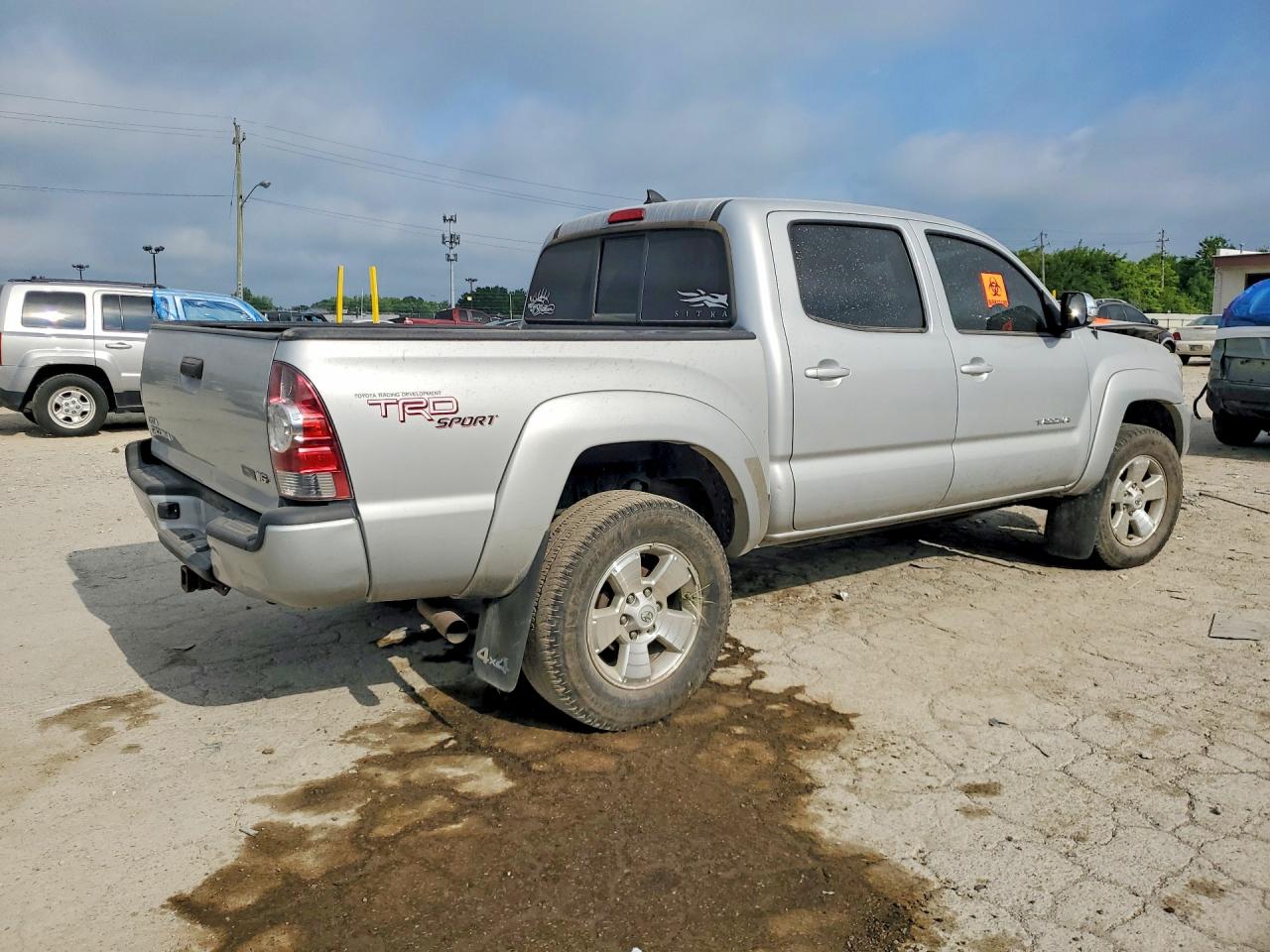 2012 Toyota Tacoma Double Cab Серебряный vin: 3TMLU4EN1CM082254