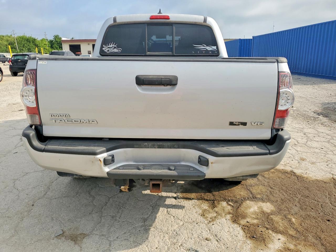 2012 Toyota Tacoma Double Cab Серебряный vin: 3TMLU4EN1CM082254